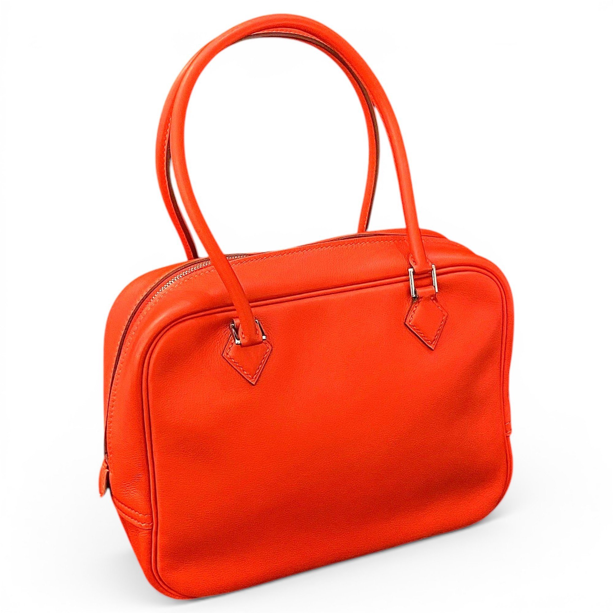 Plume leather handbag