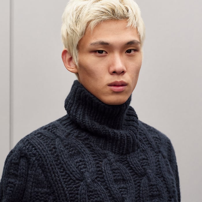 Marine "Chaine d'Ancre d'Hiver" Turtleneck Sweater