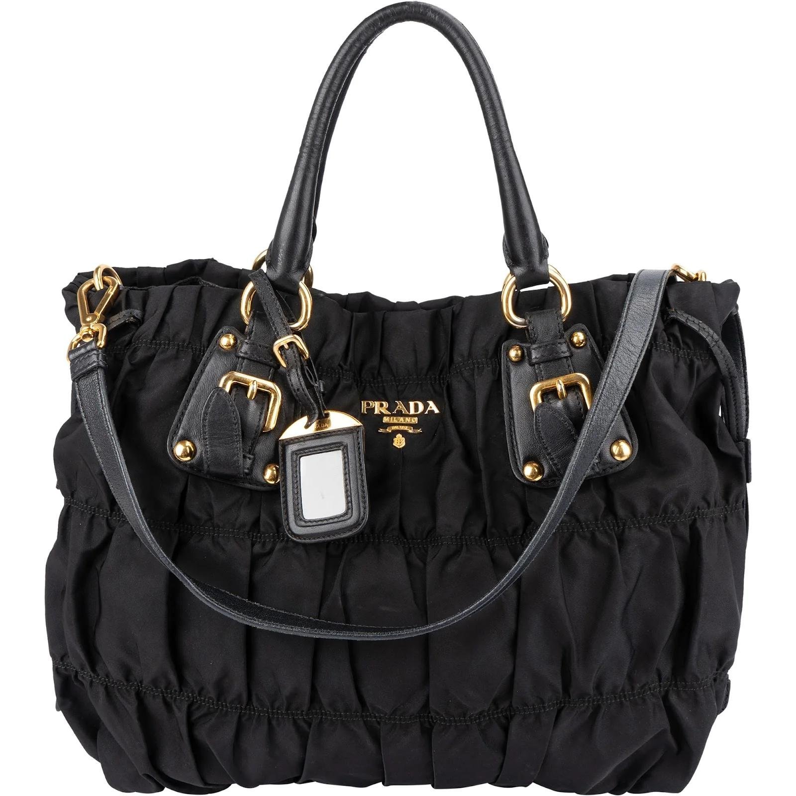 Re-Nylon leather crossbody bag