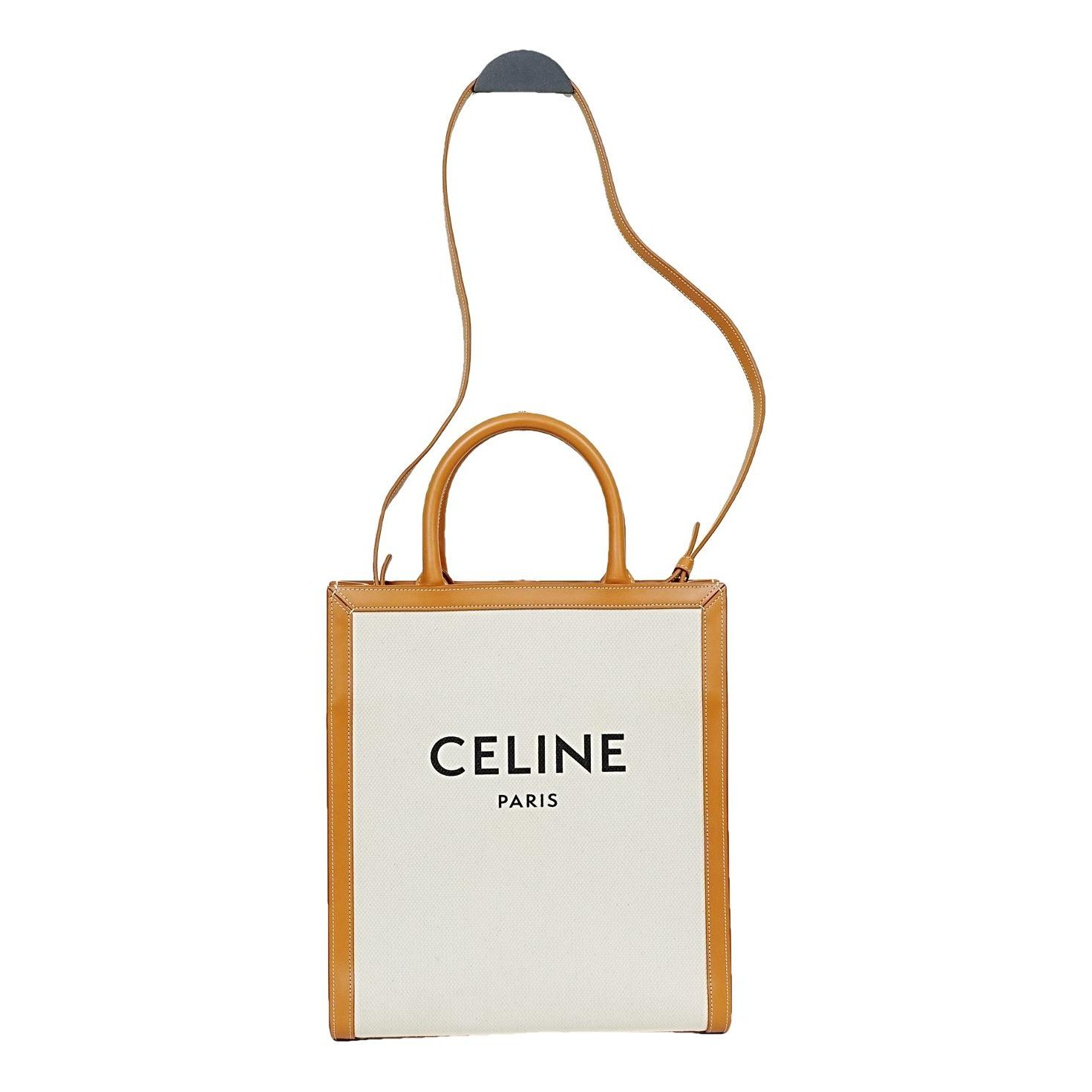 Cabas Vertical leather handbag