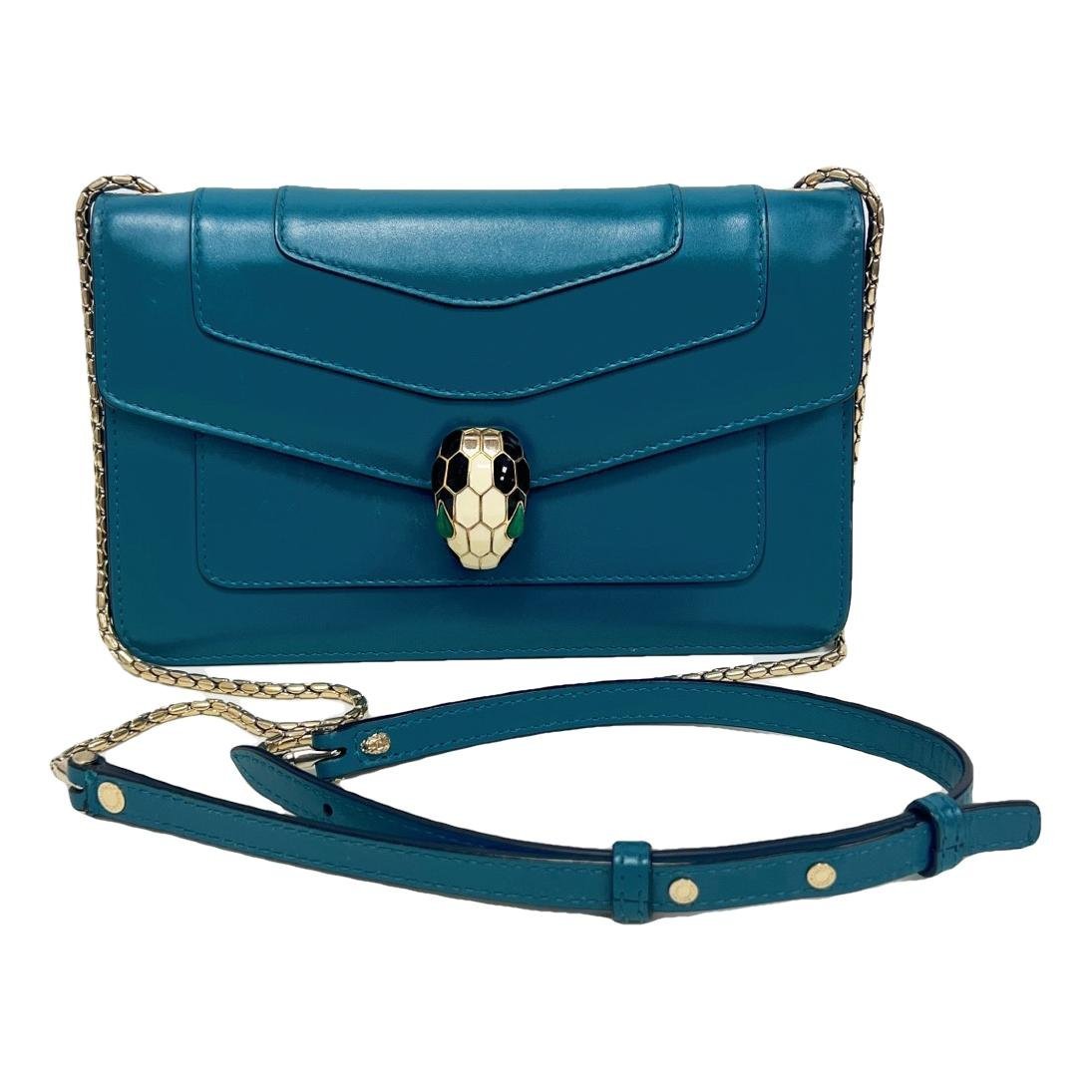 Serpenti leather handbag