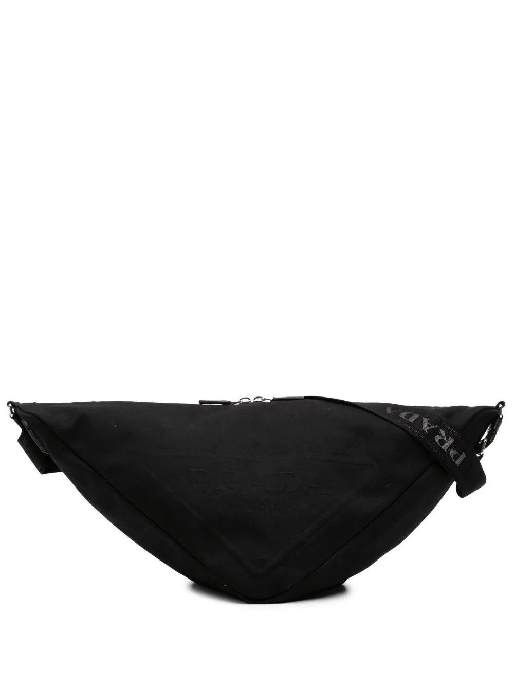 Prada 2013-2026 Canvas Canapa Triangle Logo shoulder bag