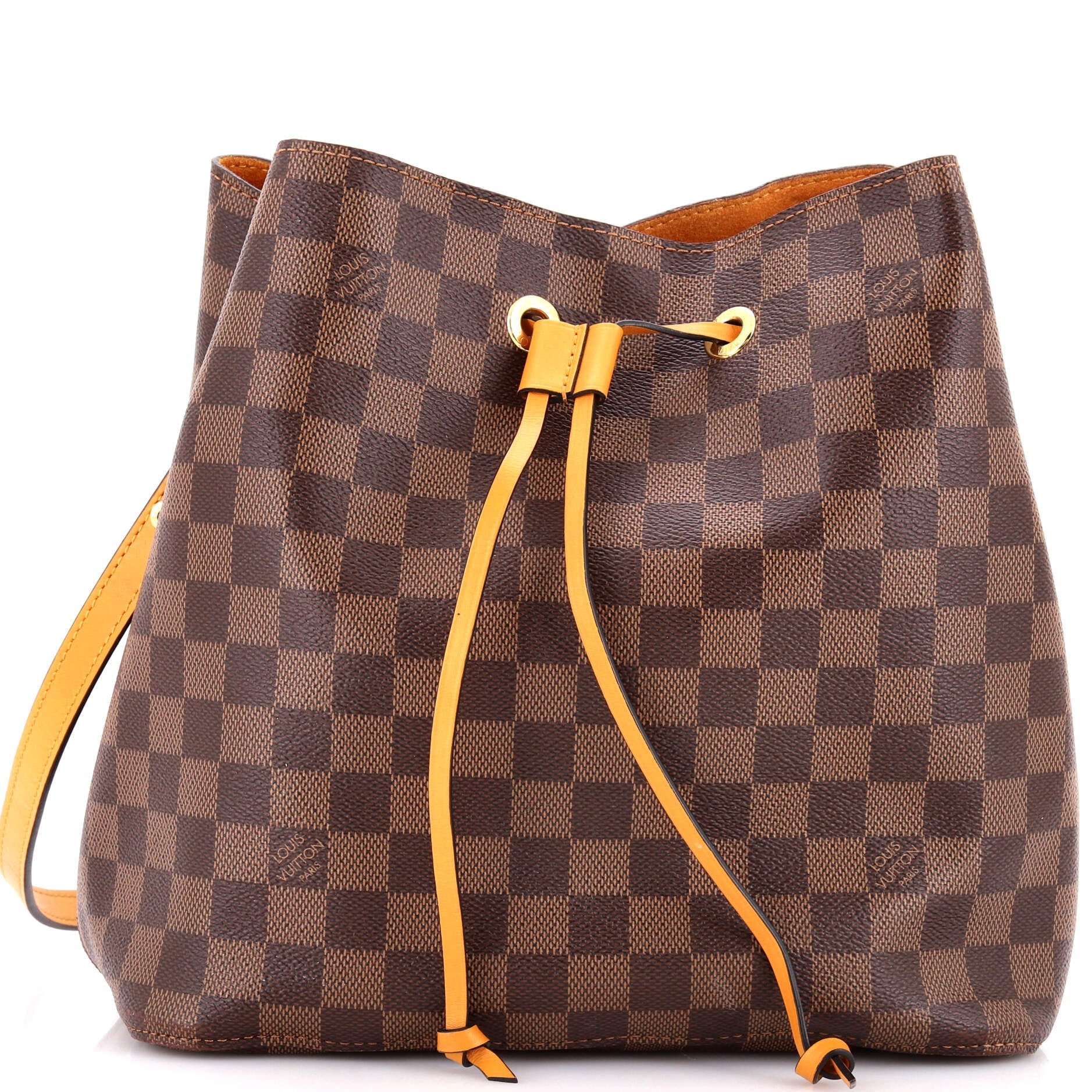 Louis Vuitton NeoNoe Handbag Damier with Leather MM