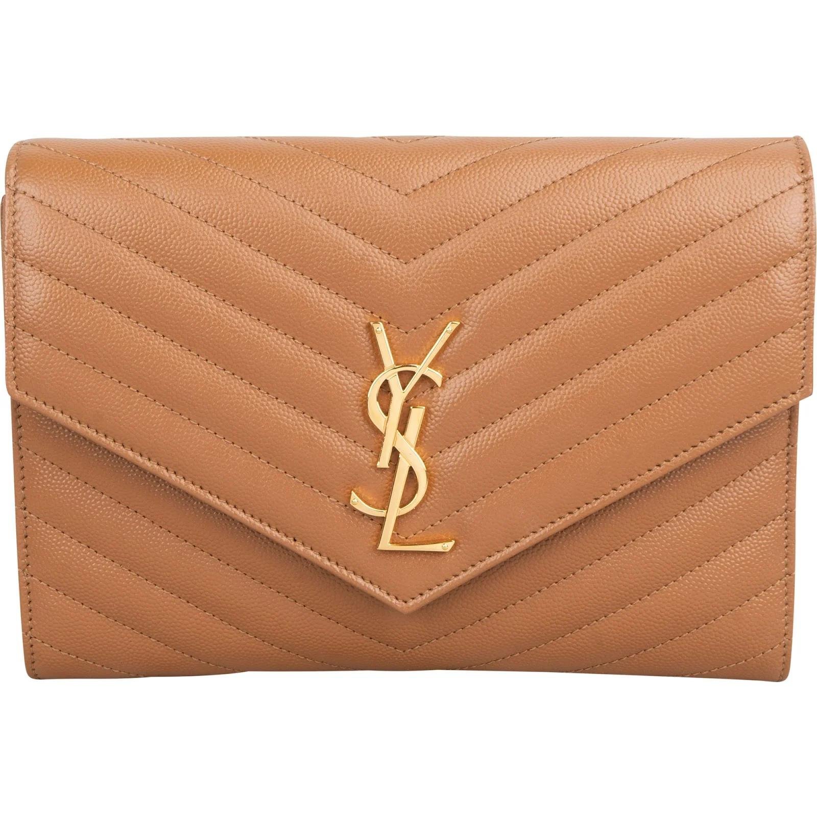 Leather clutch bag