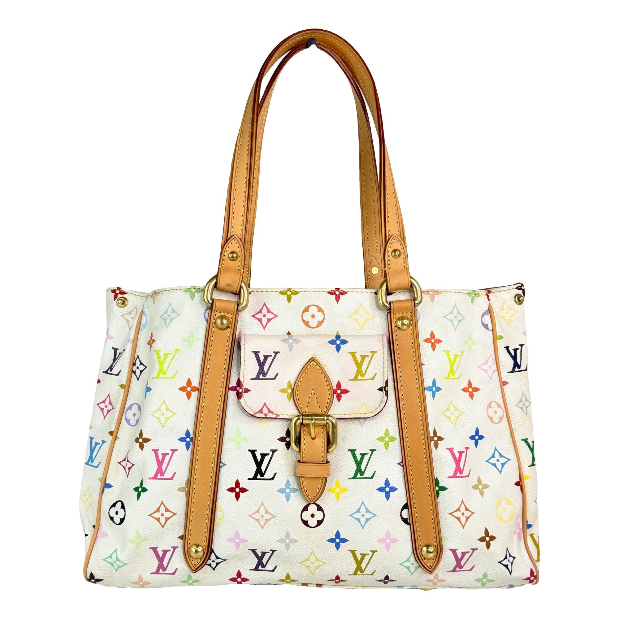 Piano leather tote