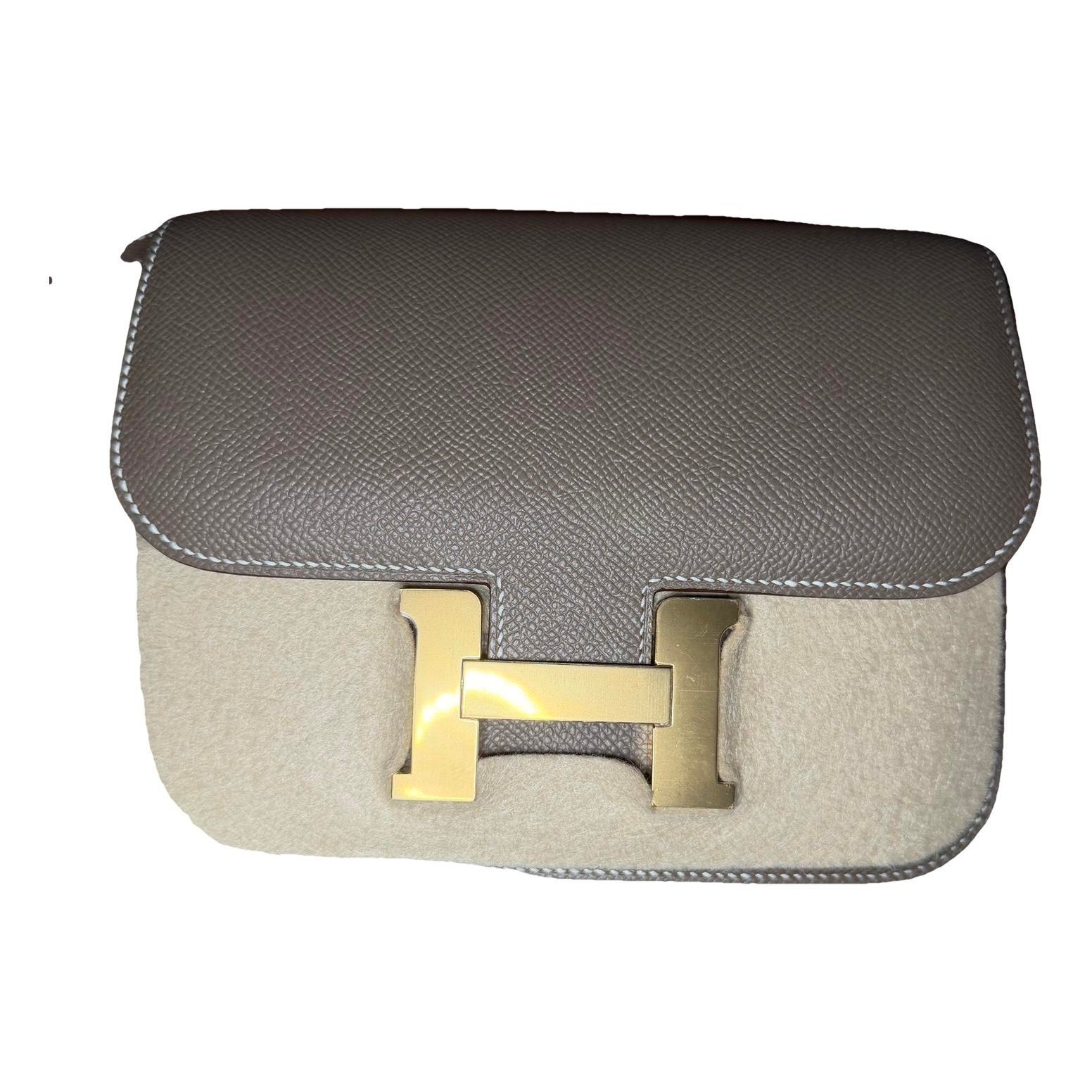 Hermes Constance 18 Handbag Etoupe Epsom Leather