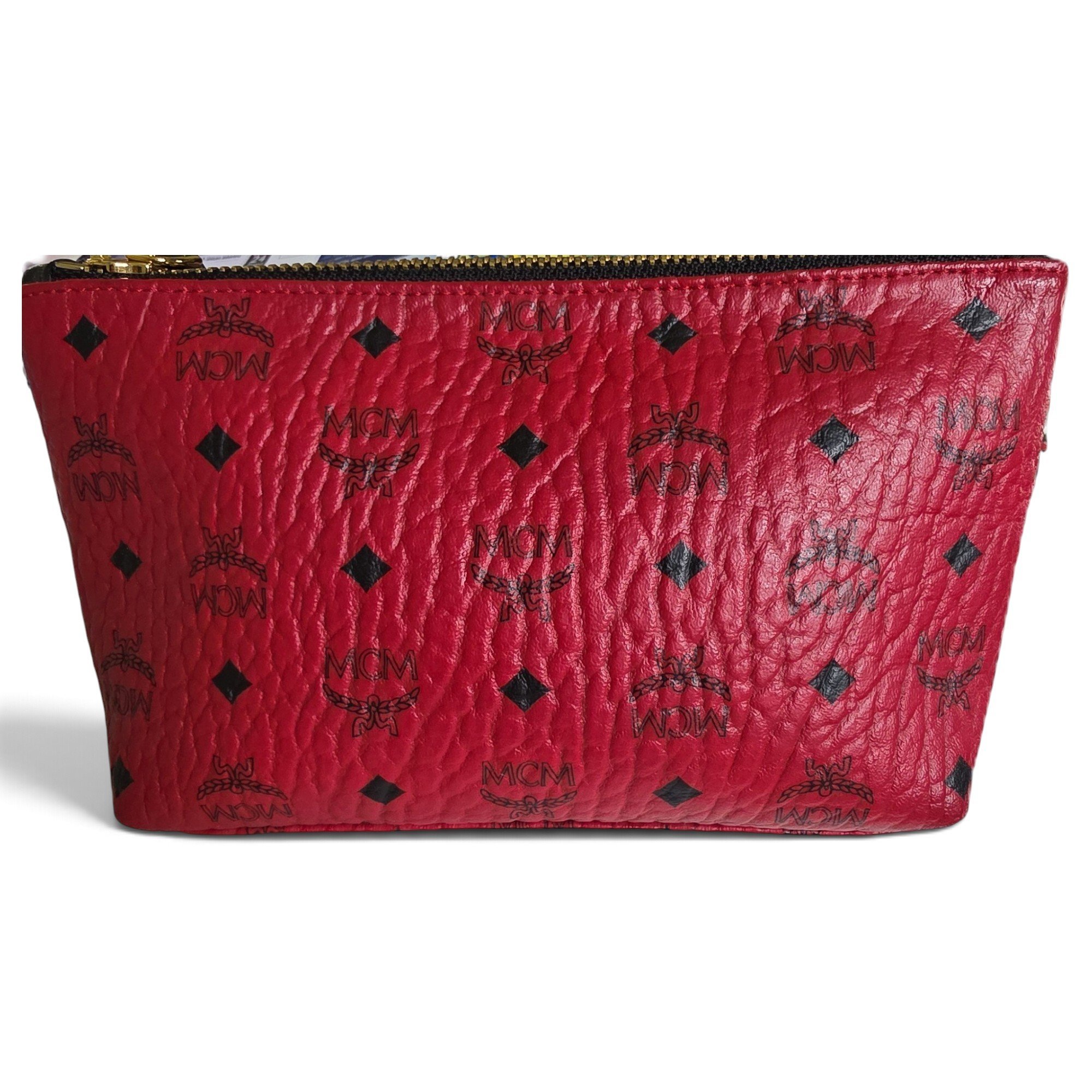 Leather clutch bag