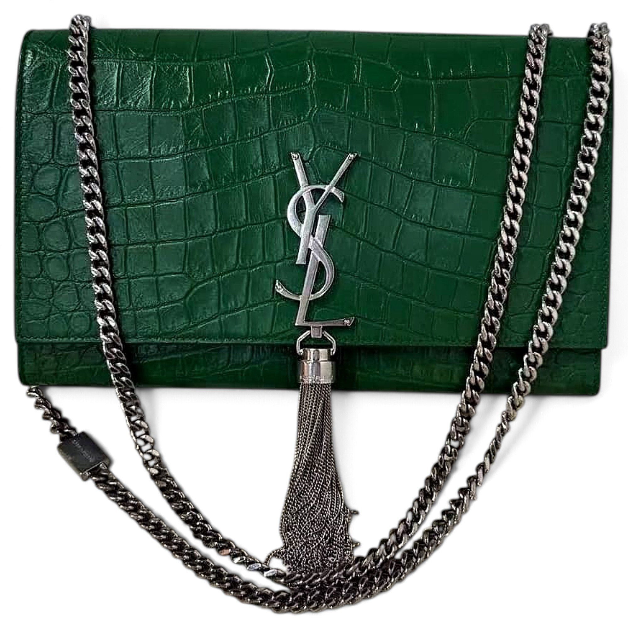 Saint Laurent Pompom Kate leather handbag