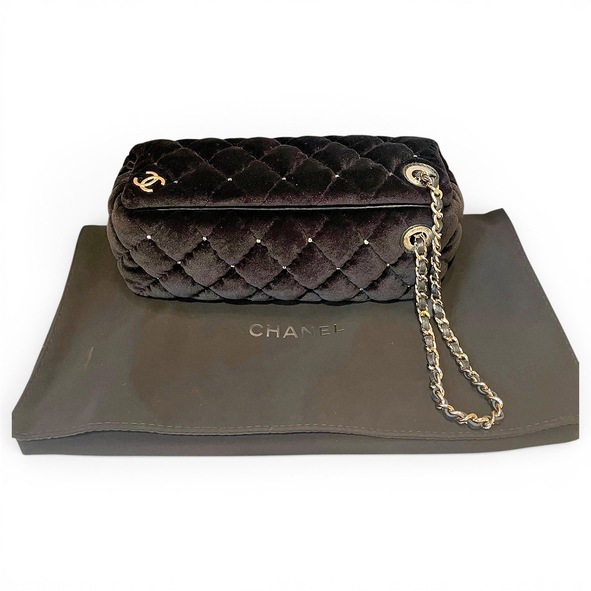 Velvet handbag