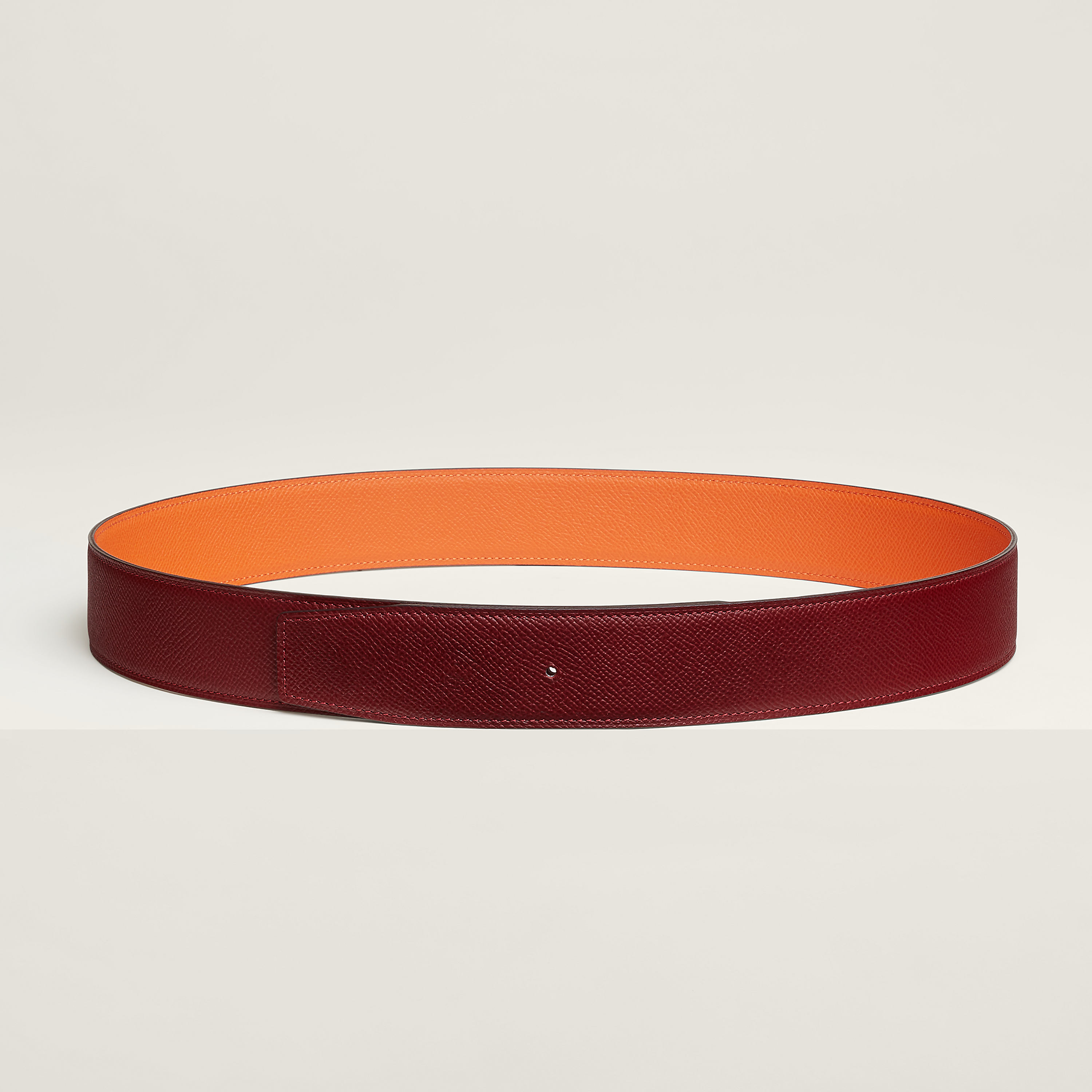 Reversible leather strap 38 mm