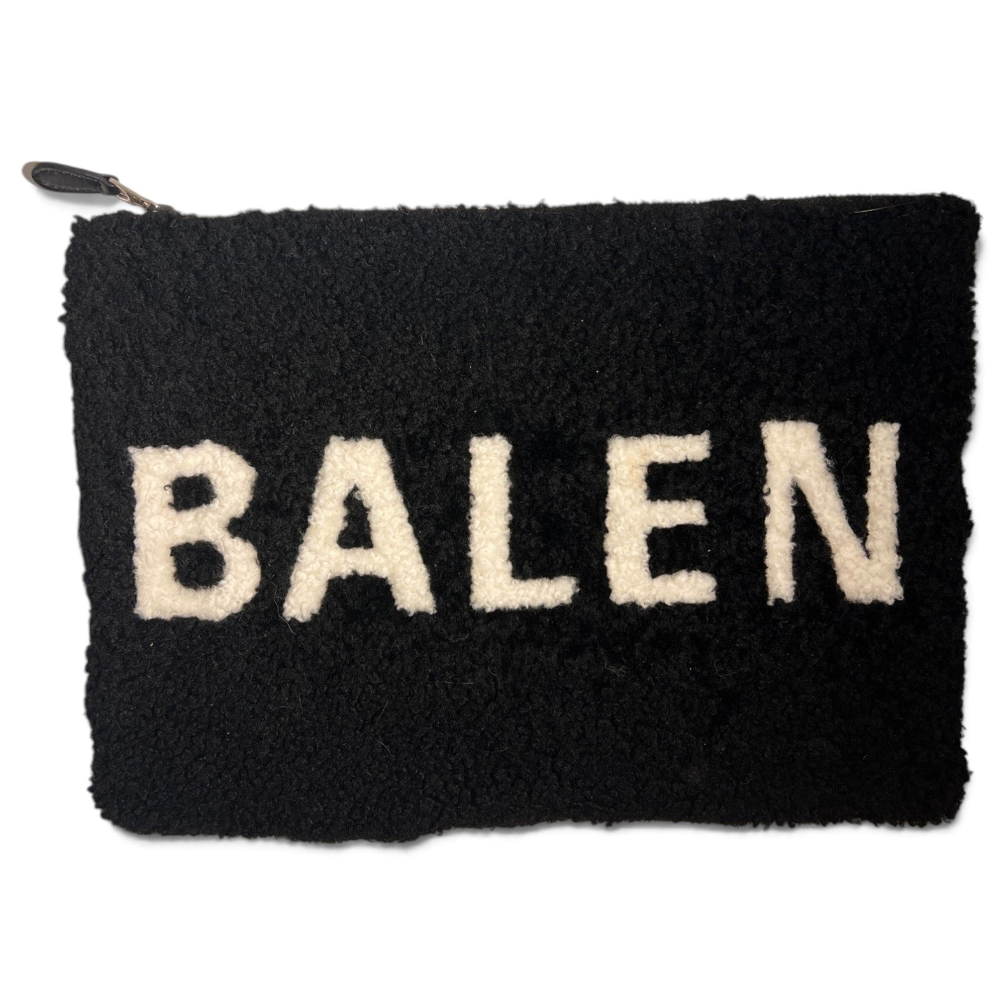 Faux fur clutch bag
