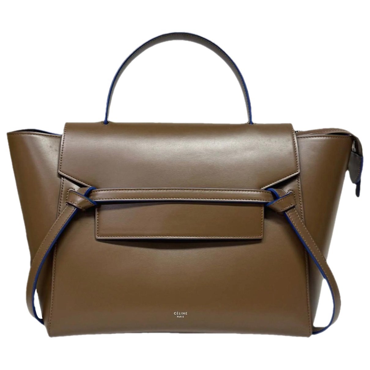 Belt leather handbag