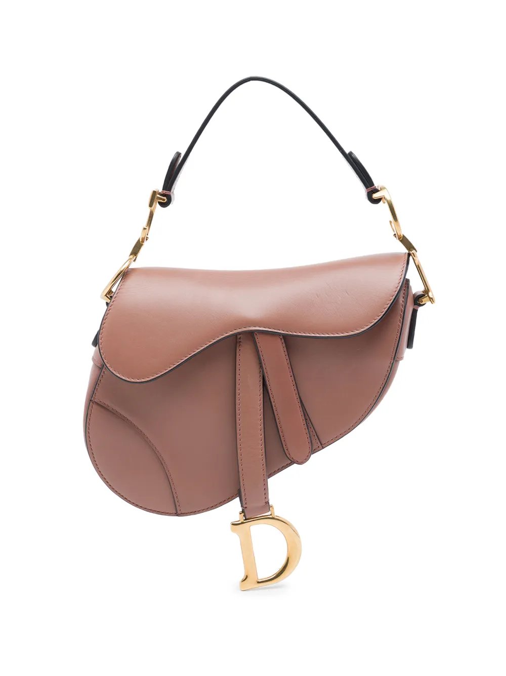2018 Mini Smooth Calfskin Saddle Bag satchel