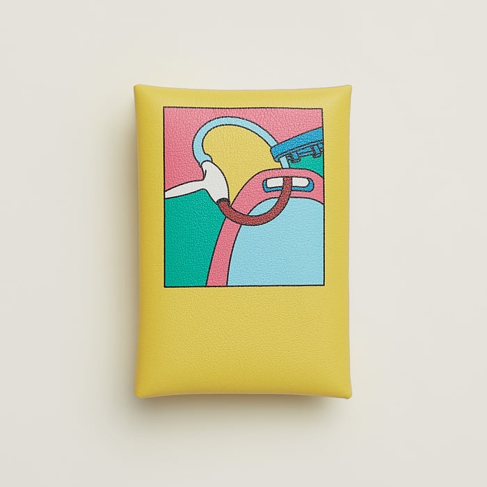 Lime Calvi Duo Compact Card Holder