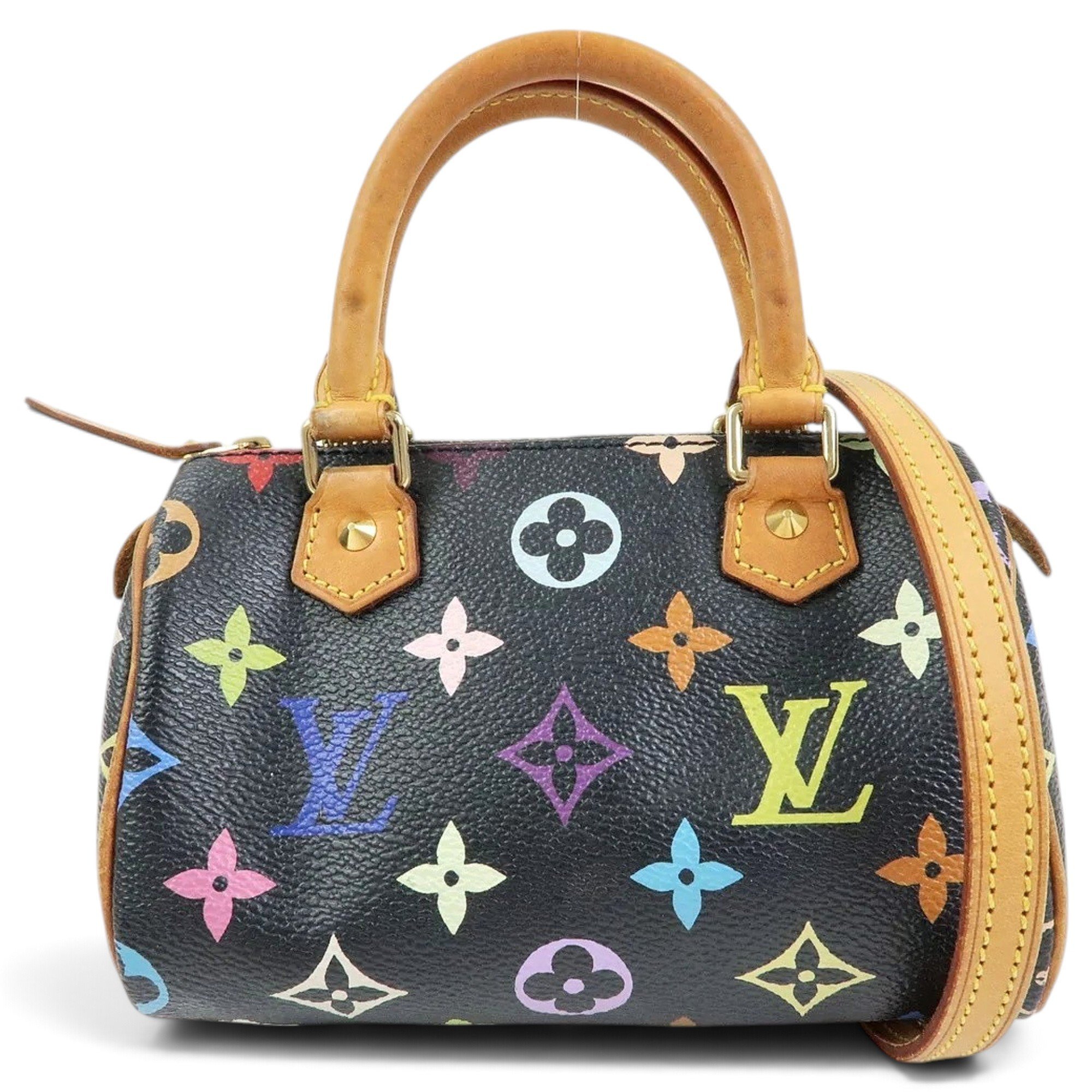 Nano Speedy / Mini HL leather crossbody bag