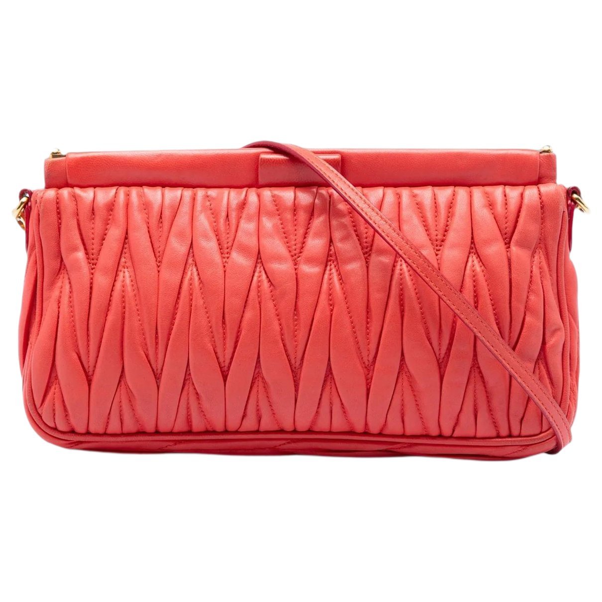 Matelassé leather handbag