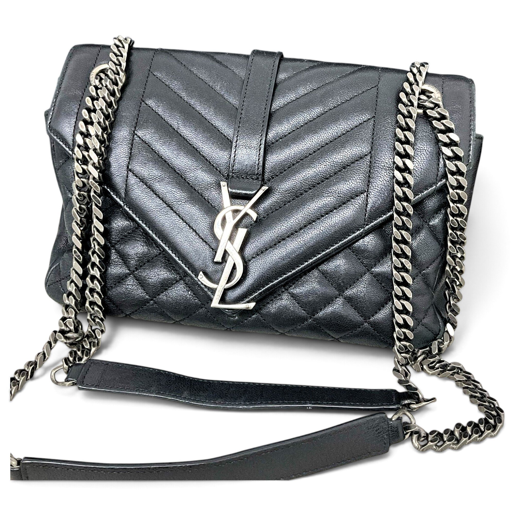 Collége monogramme leather handbag