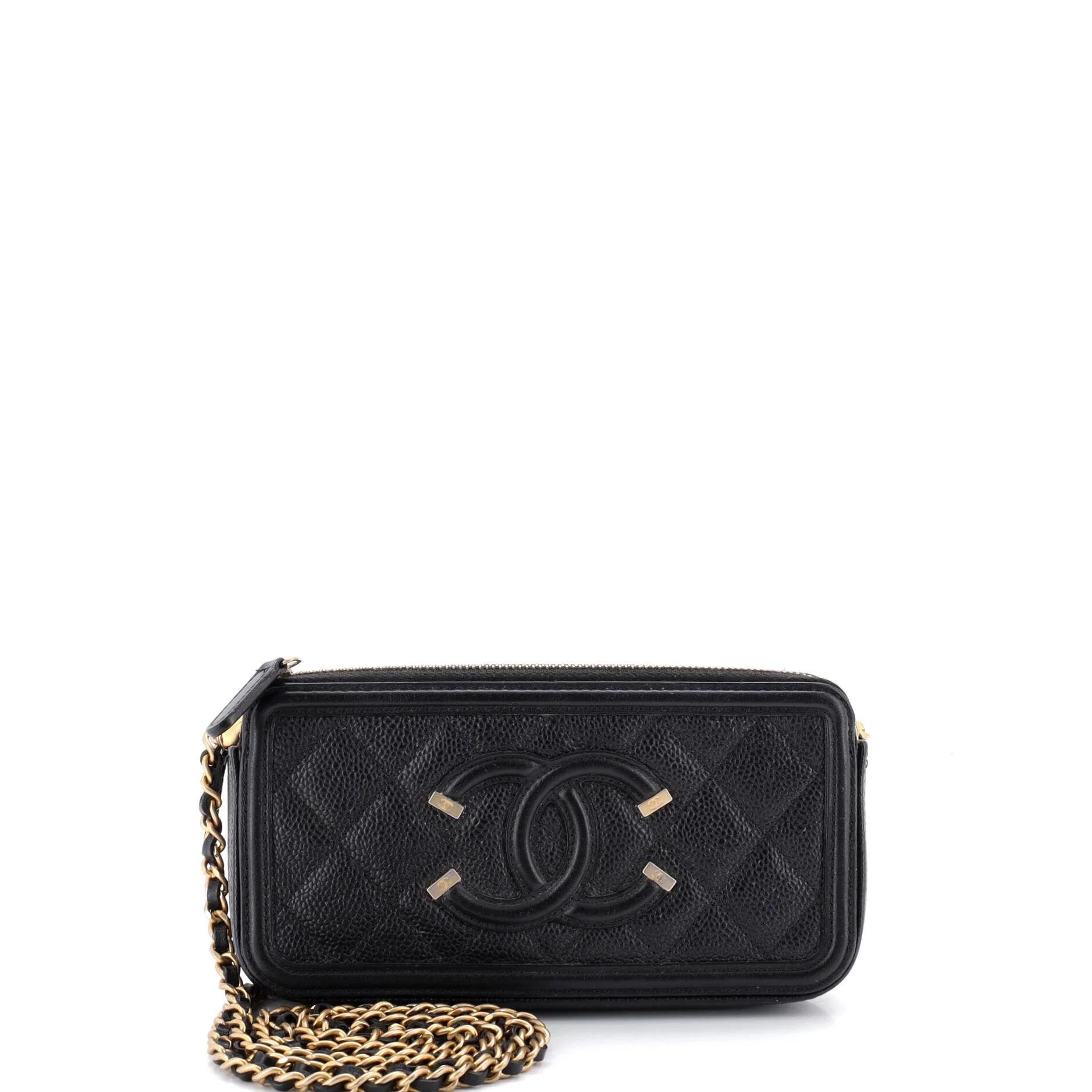 Leather clutch bag