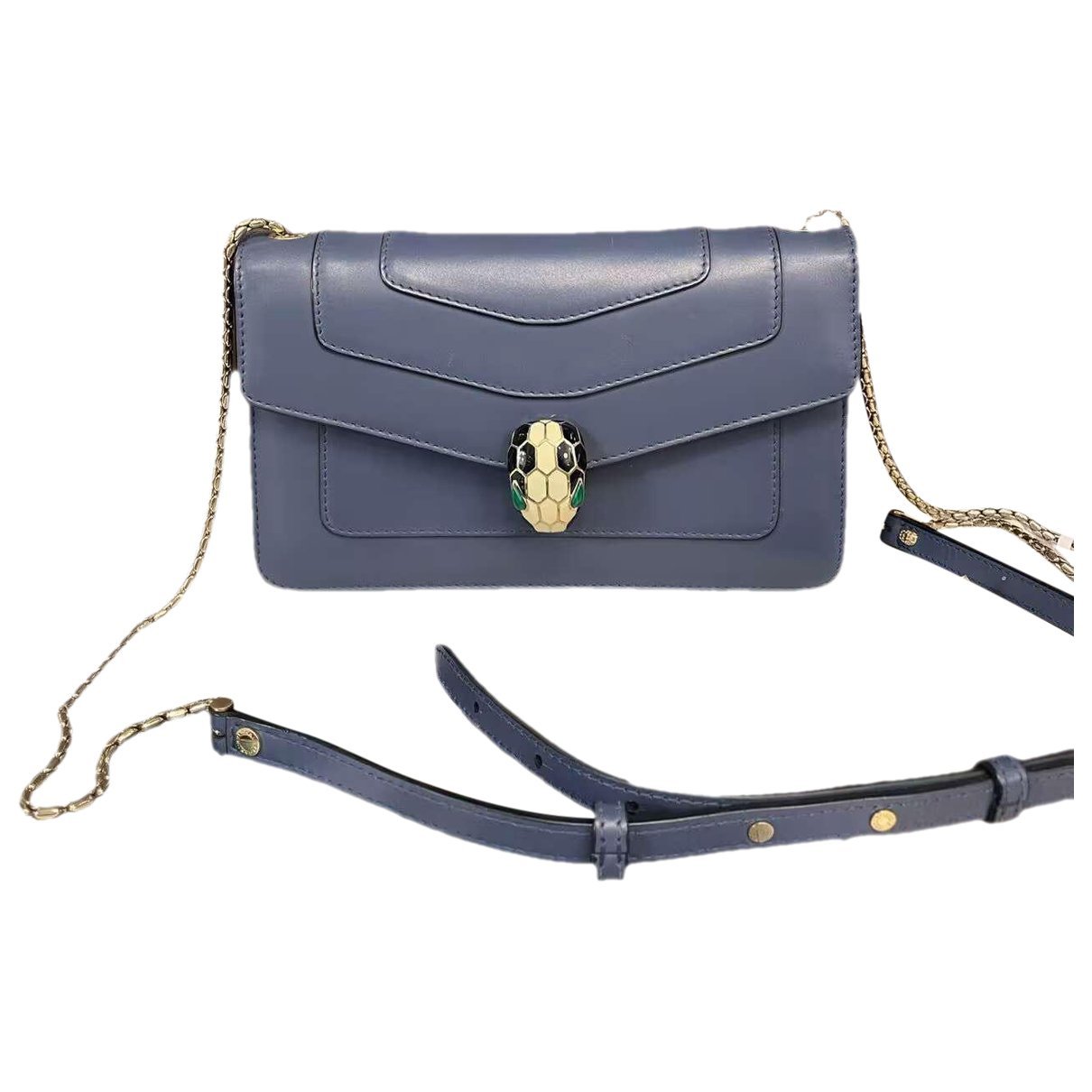 Serpenti leather handbag