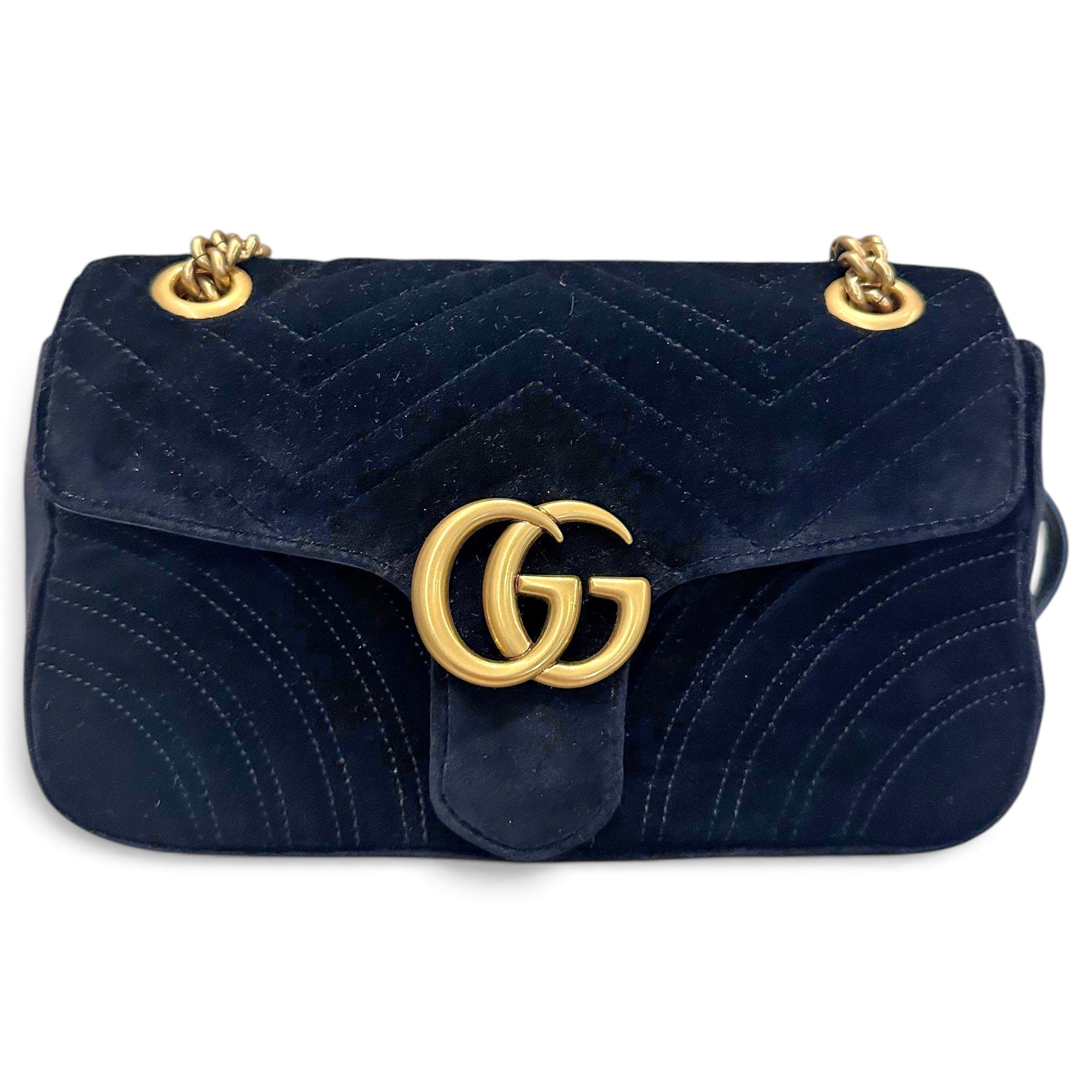 GG Marmont Flap velvet handbag