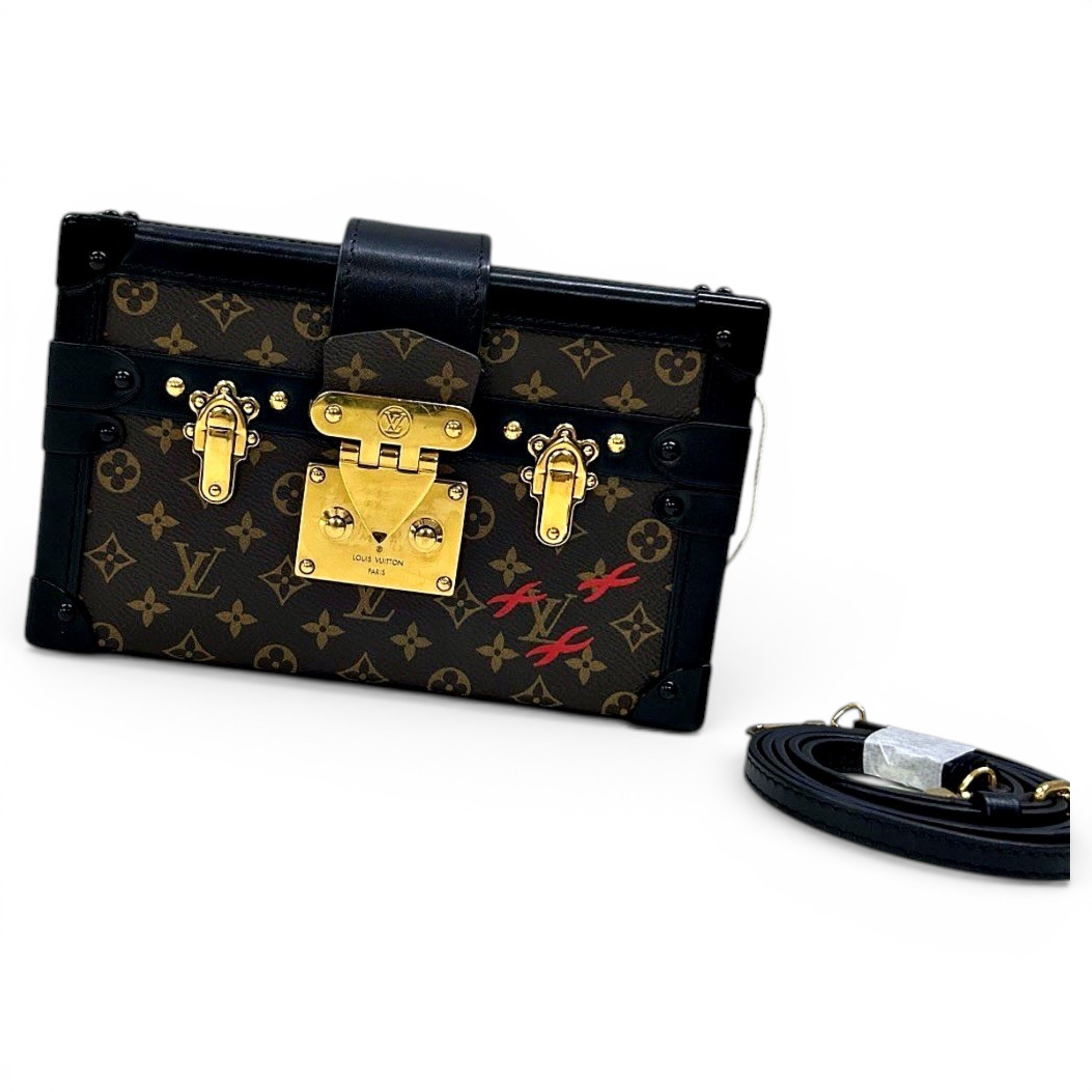 Petite Malle leather handbag