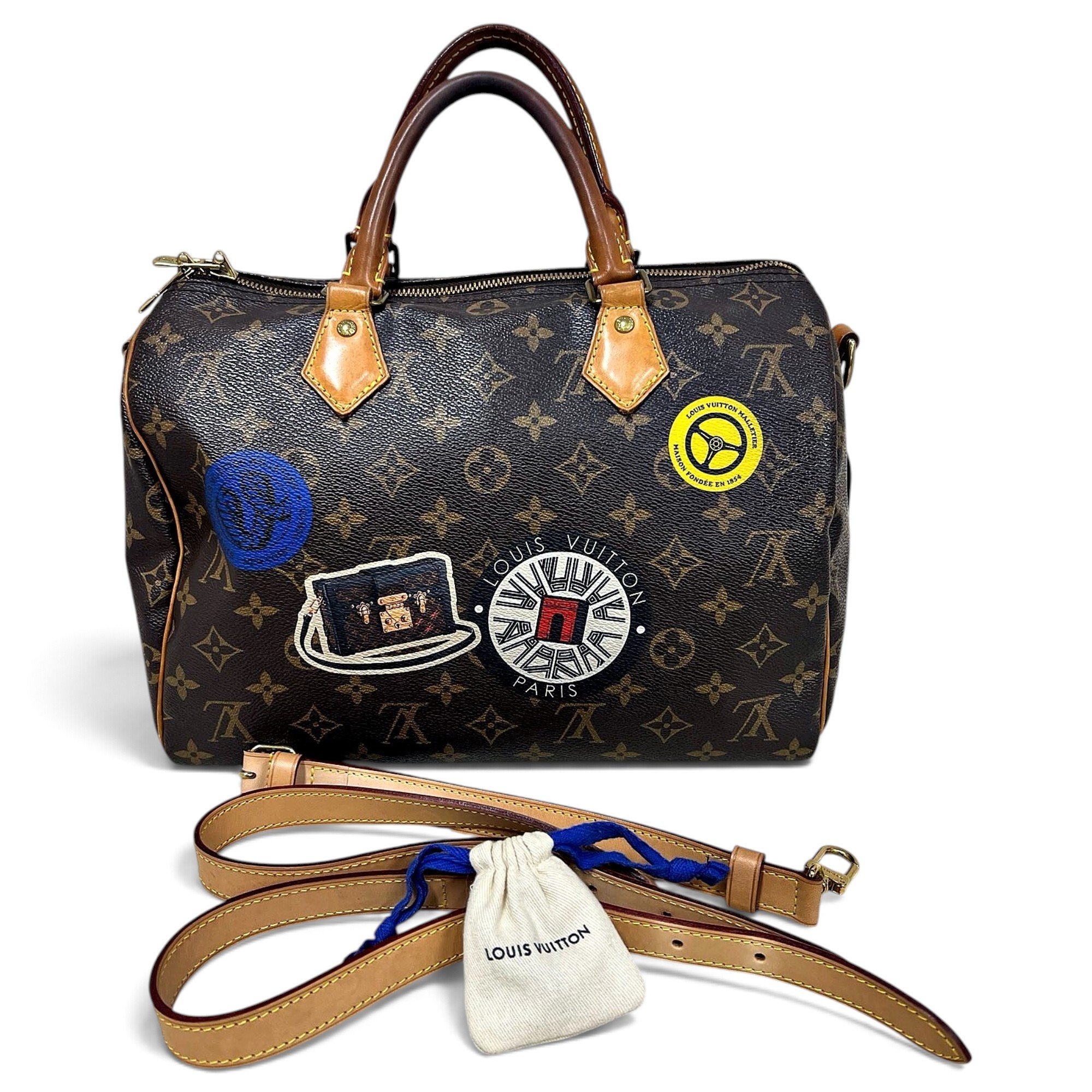 Louis Vuitton Speedy Bandoulière leather handbag