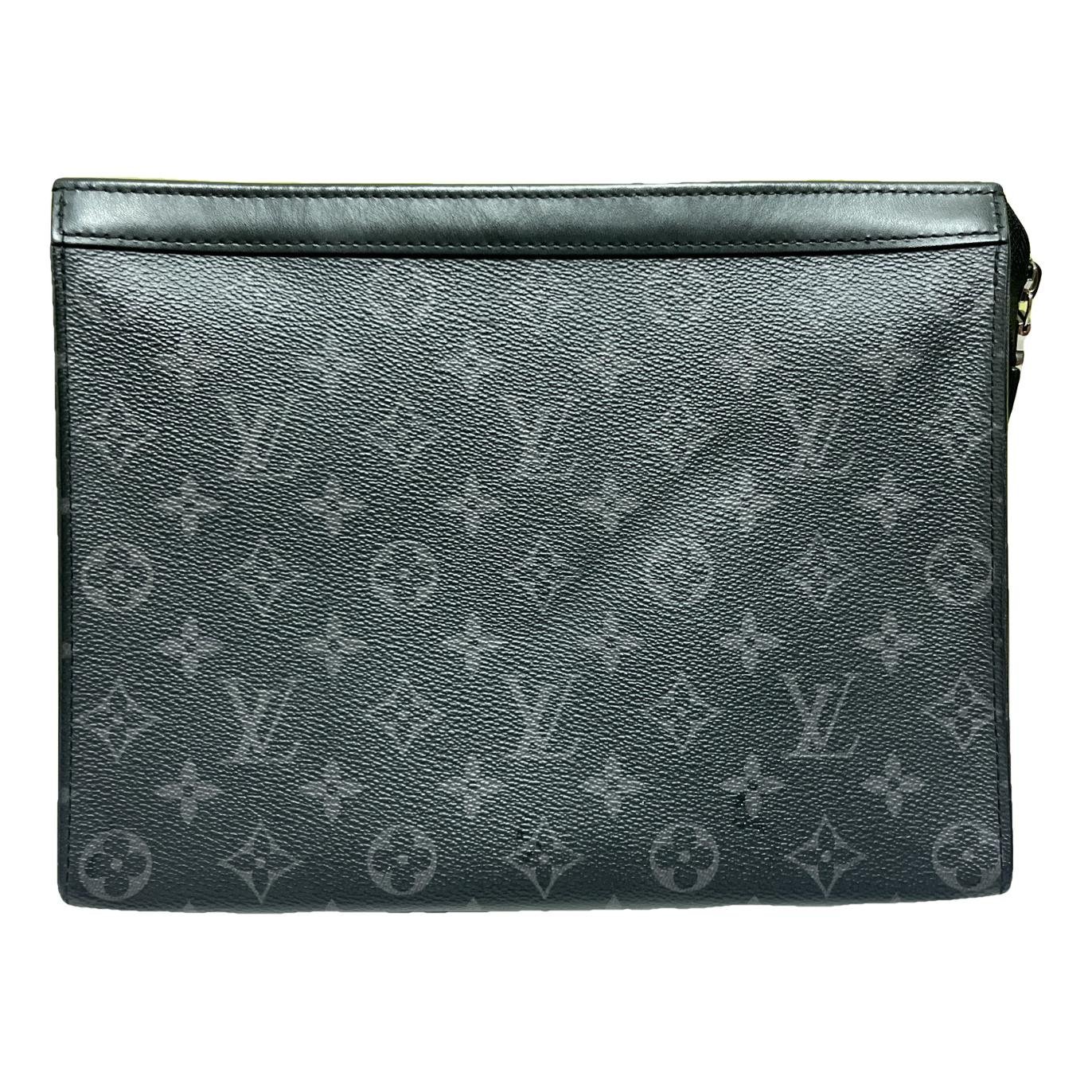 Leather clutch bag