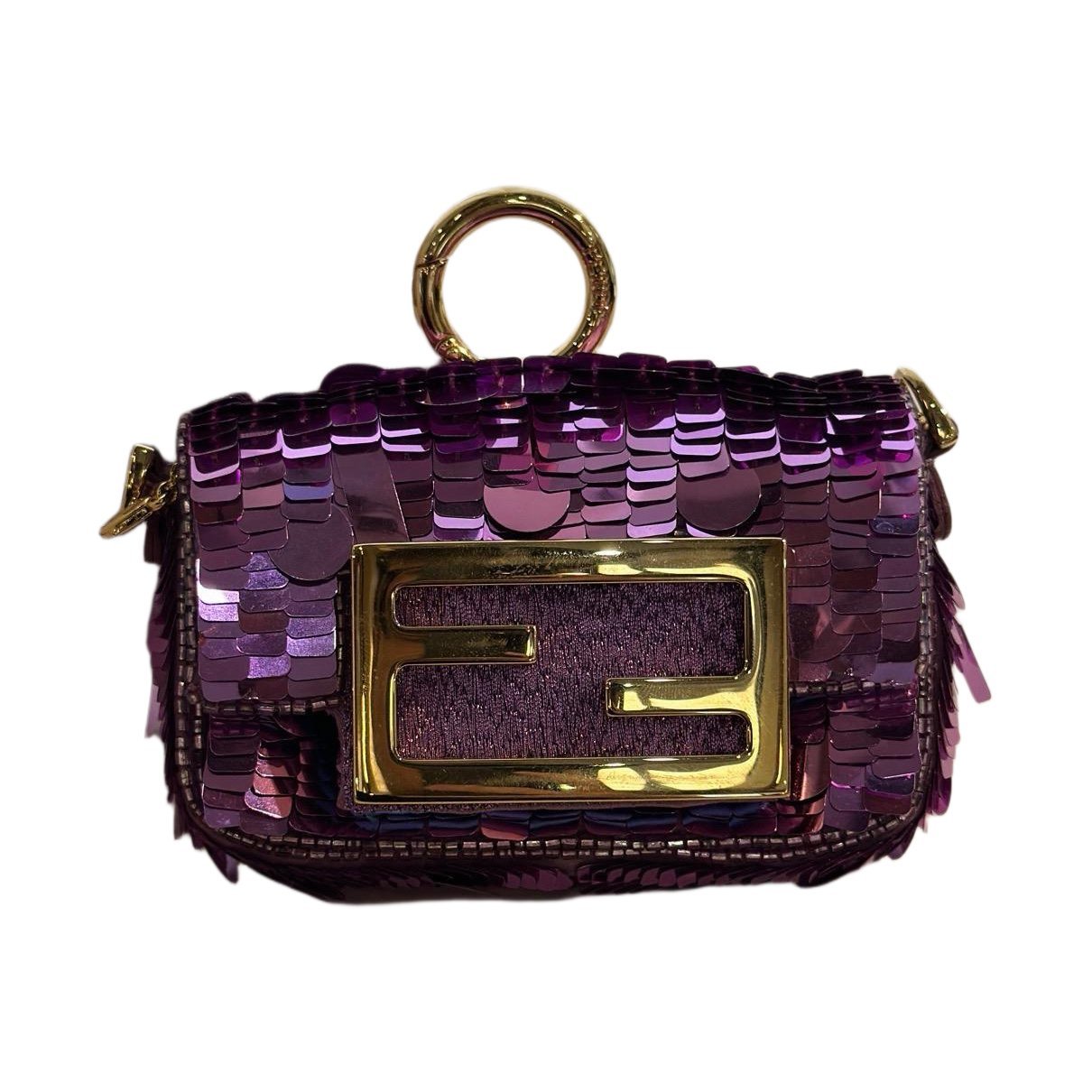 Baguette glitter mini bag
