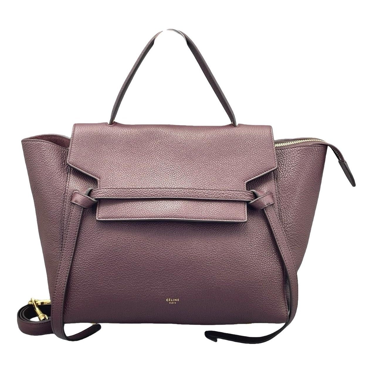 Belt leather handbag