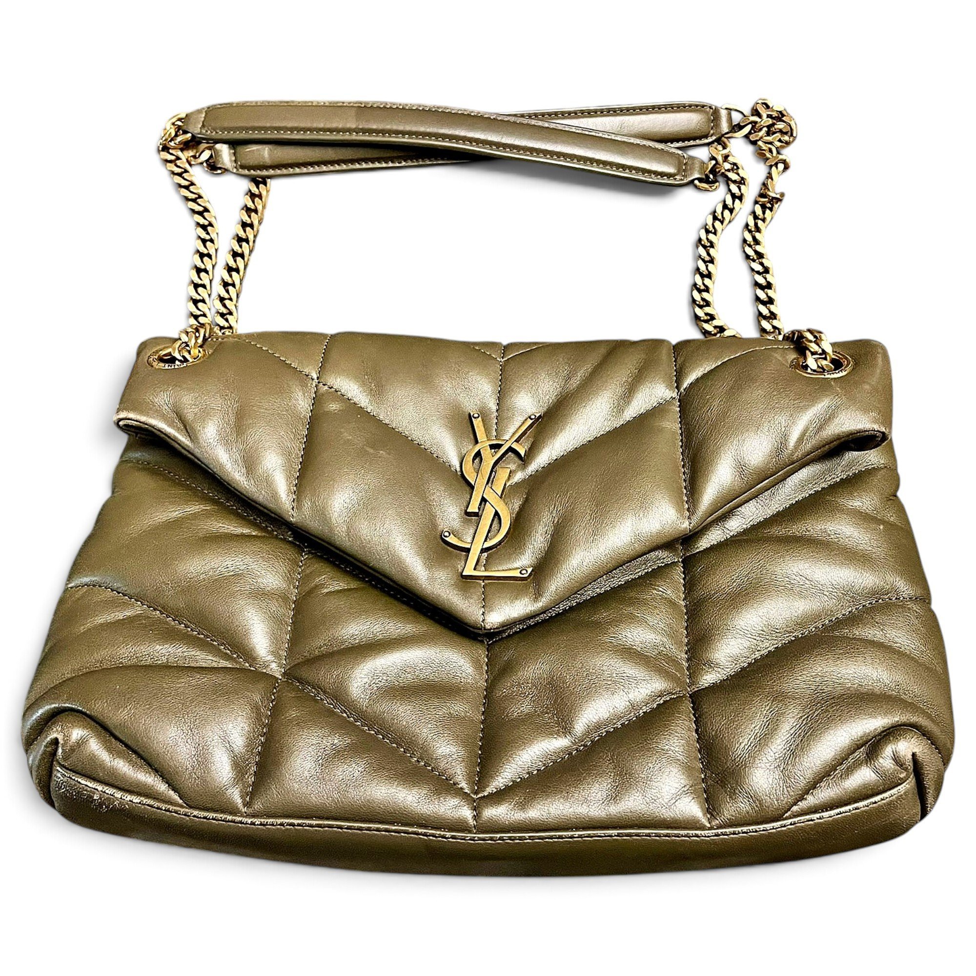 Loulou Puffer leather crossbody bag