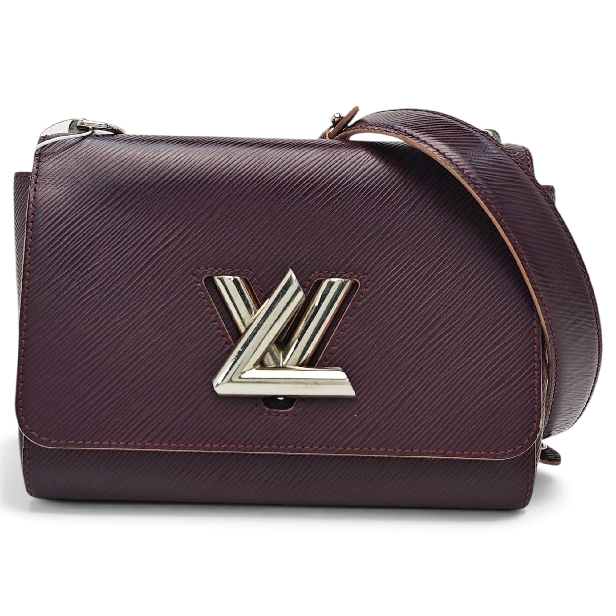 Twist leather handbag