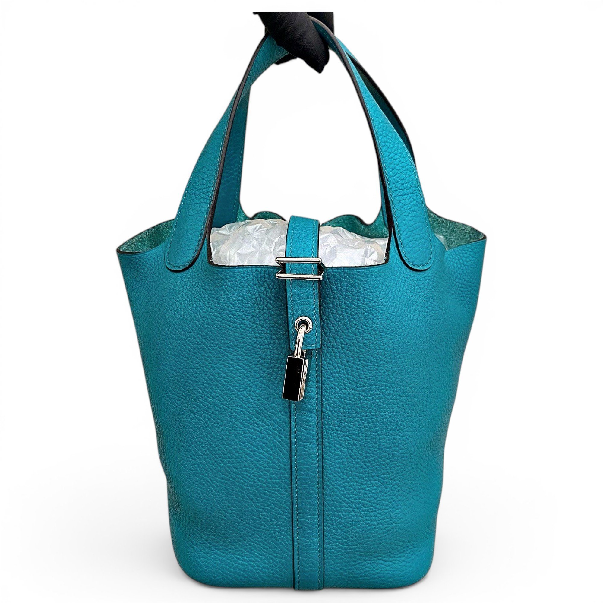 Picotin leather handbag