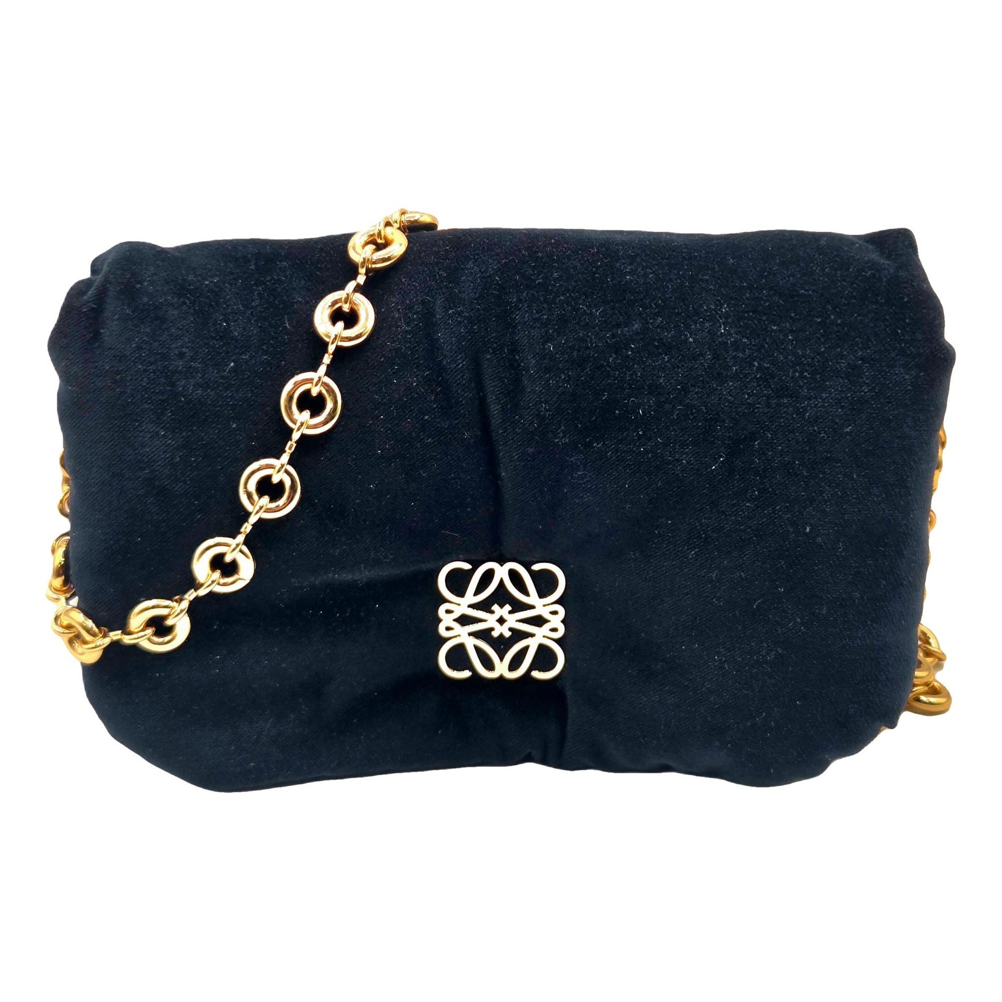 Goya Puffer velvet handbag
