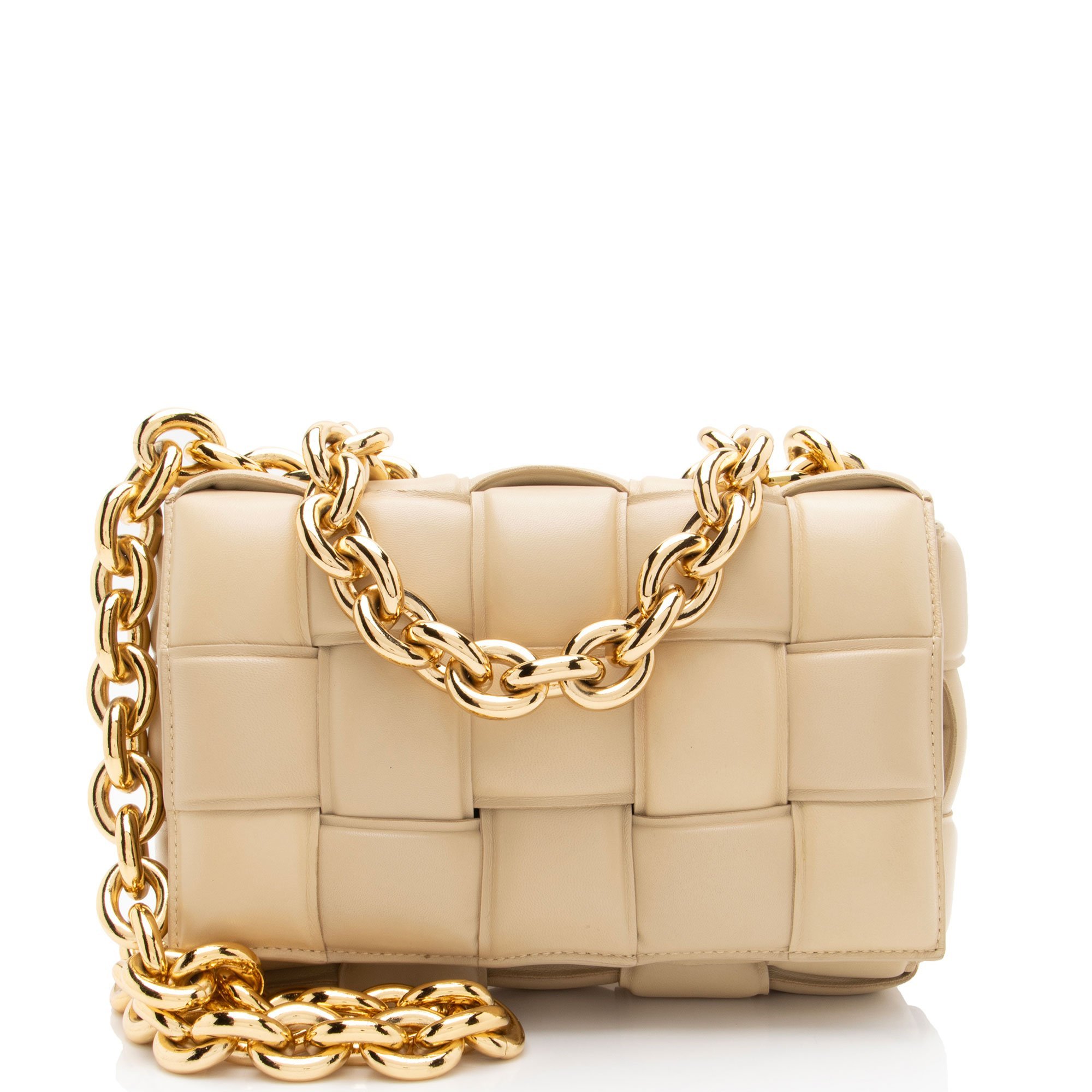 Cassette leather handbag