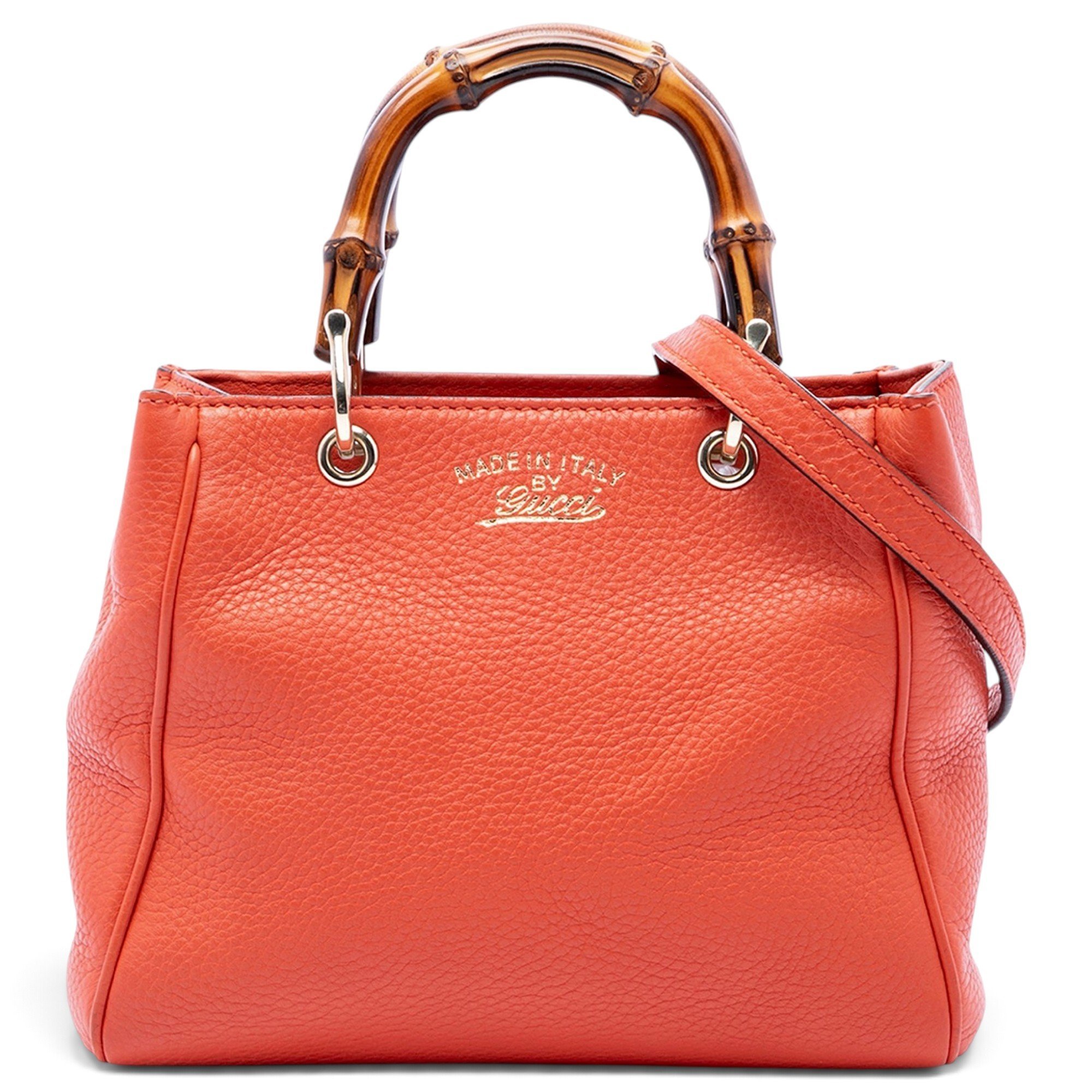Bamboo Shopper leather handbag
