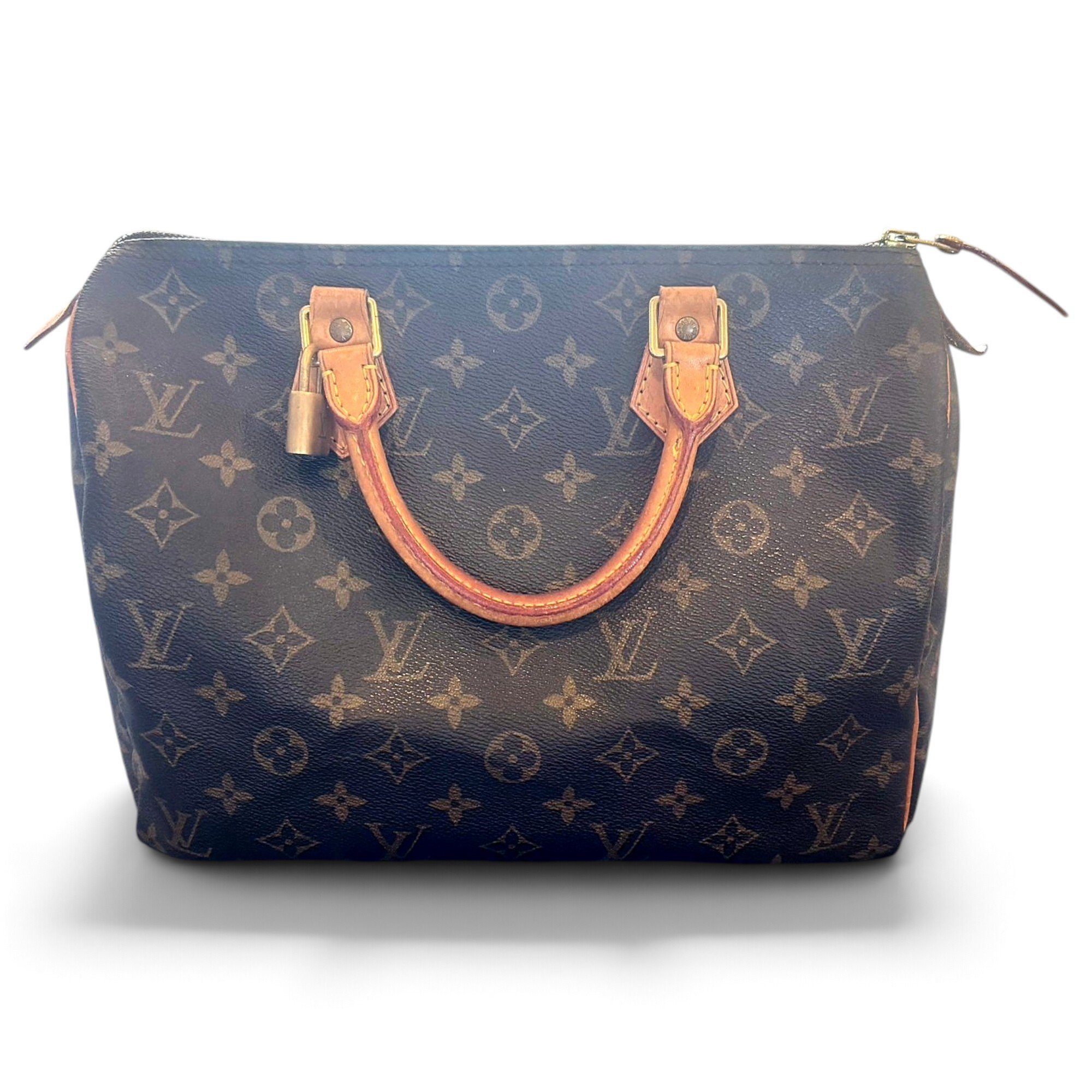 Speedy leather handbag