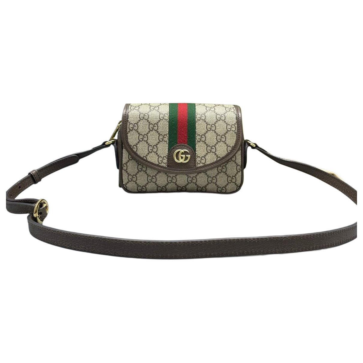 Ophidia Flap Top Handle leather handbag