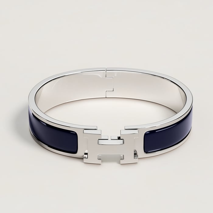 Bleu Abysse Clic H Bracelet
