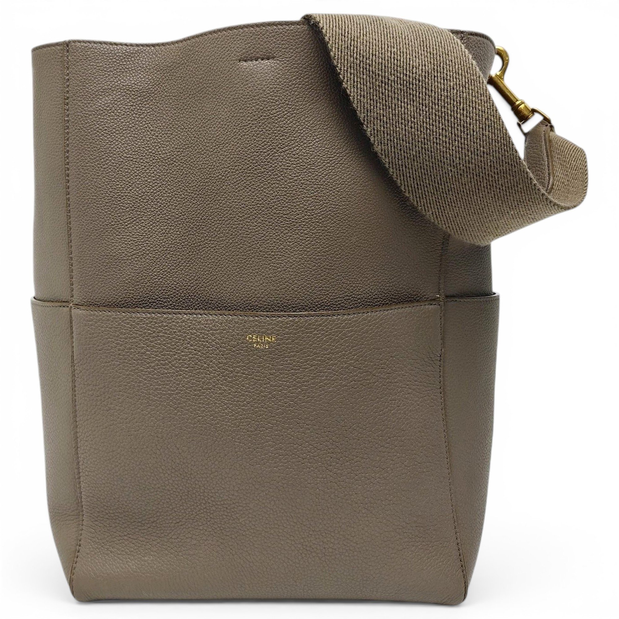 Seau Sangle leather handbag