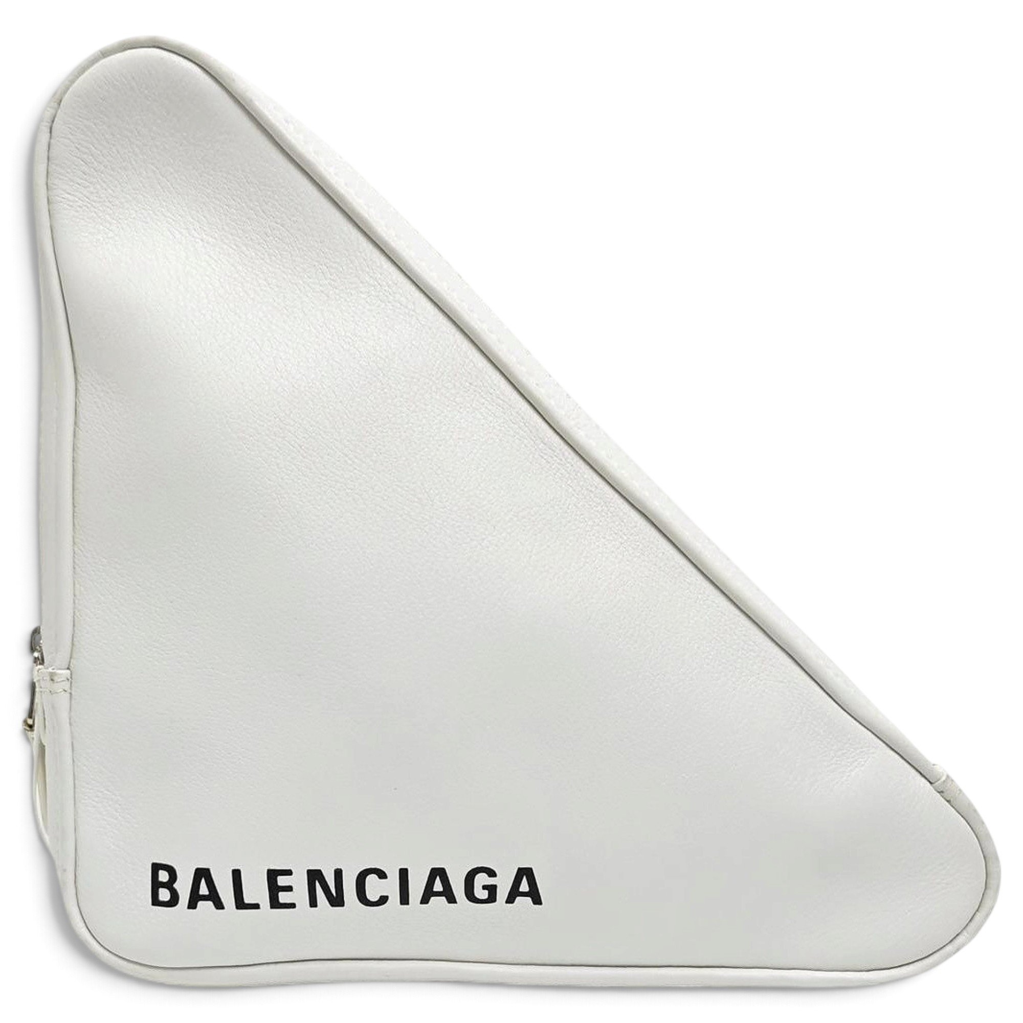Triangle leather handbag