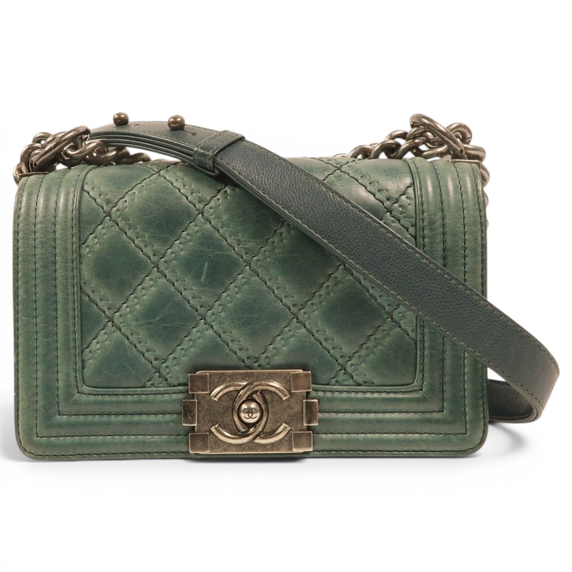 Boy leather crossbody bag