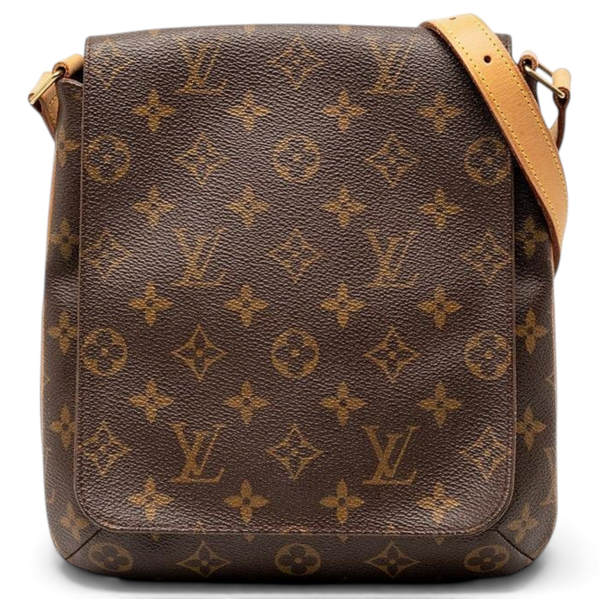 Musette leather crossbody bag