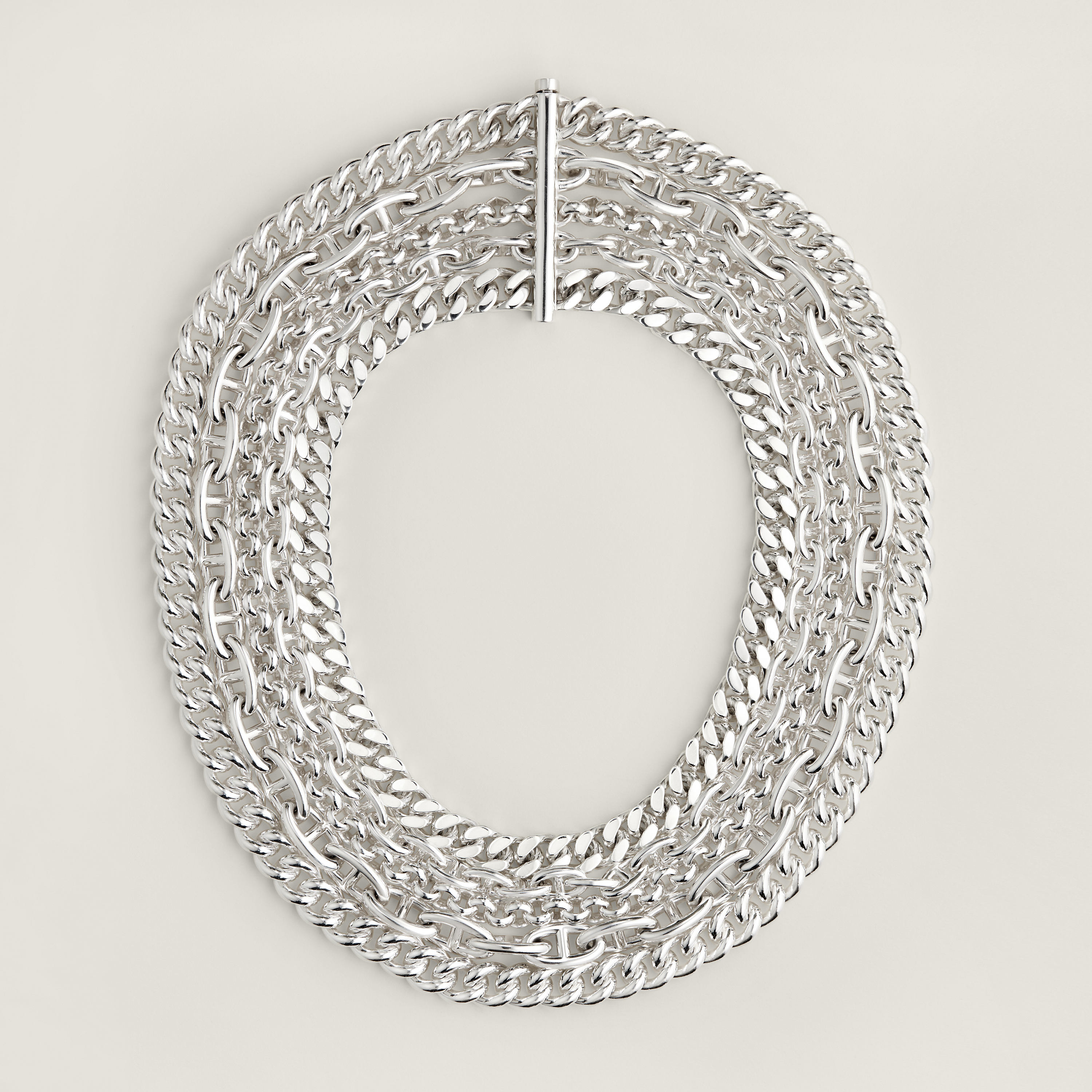 Chaine d'ancre Multichaines necklace