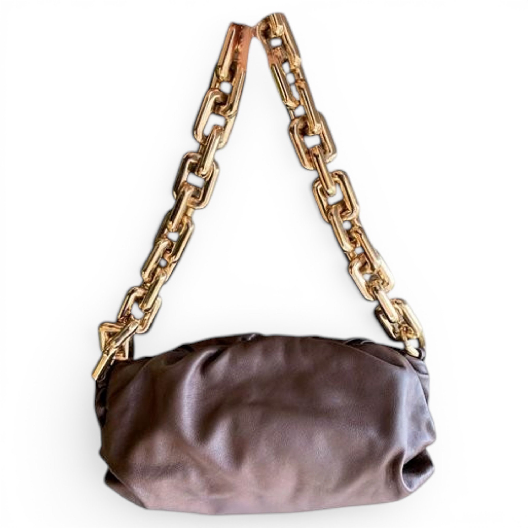 Pouch leather handbag