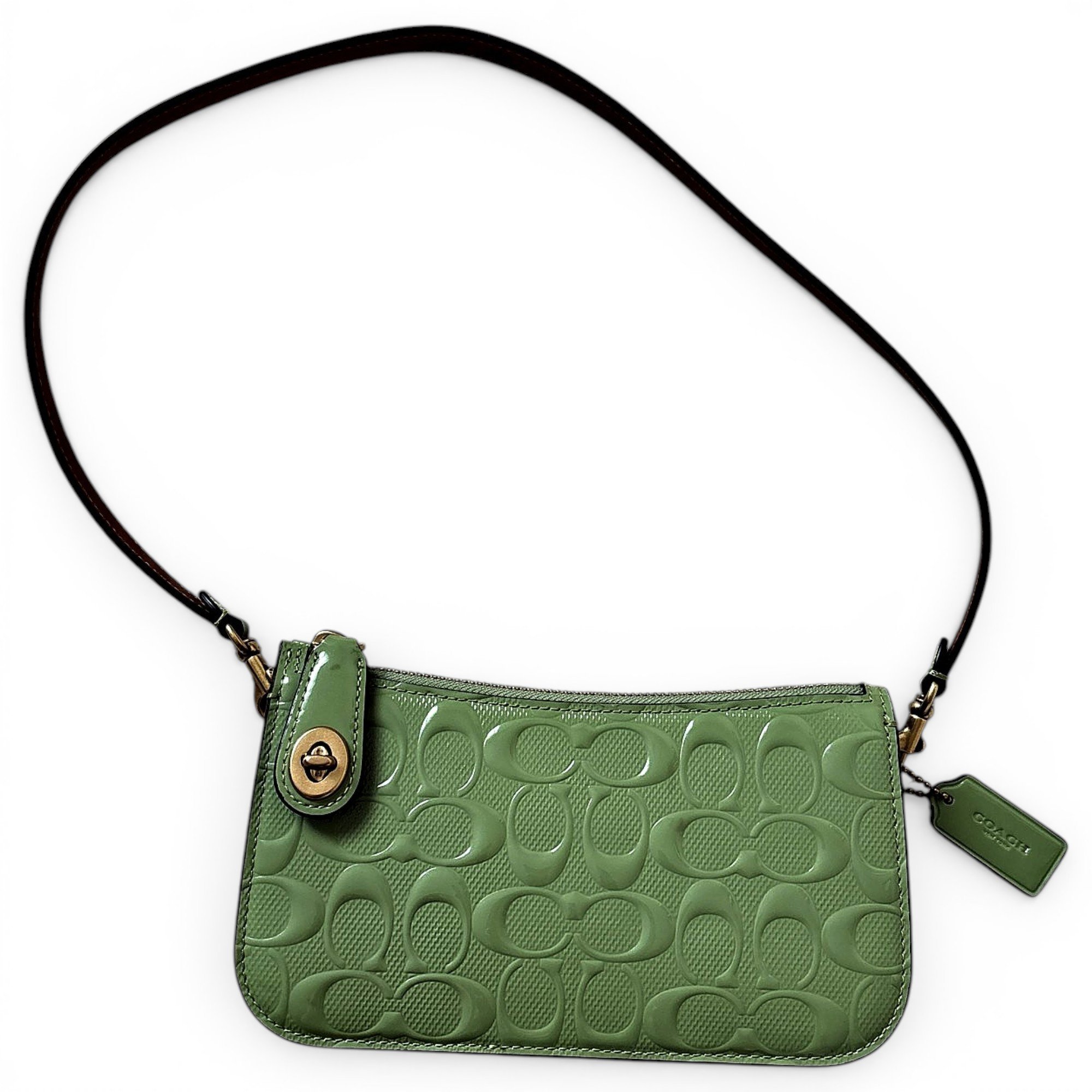 Patent leather crossbody bag