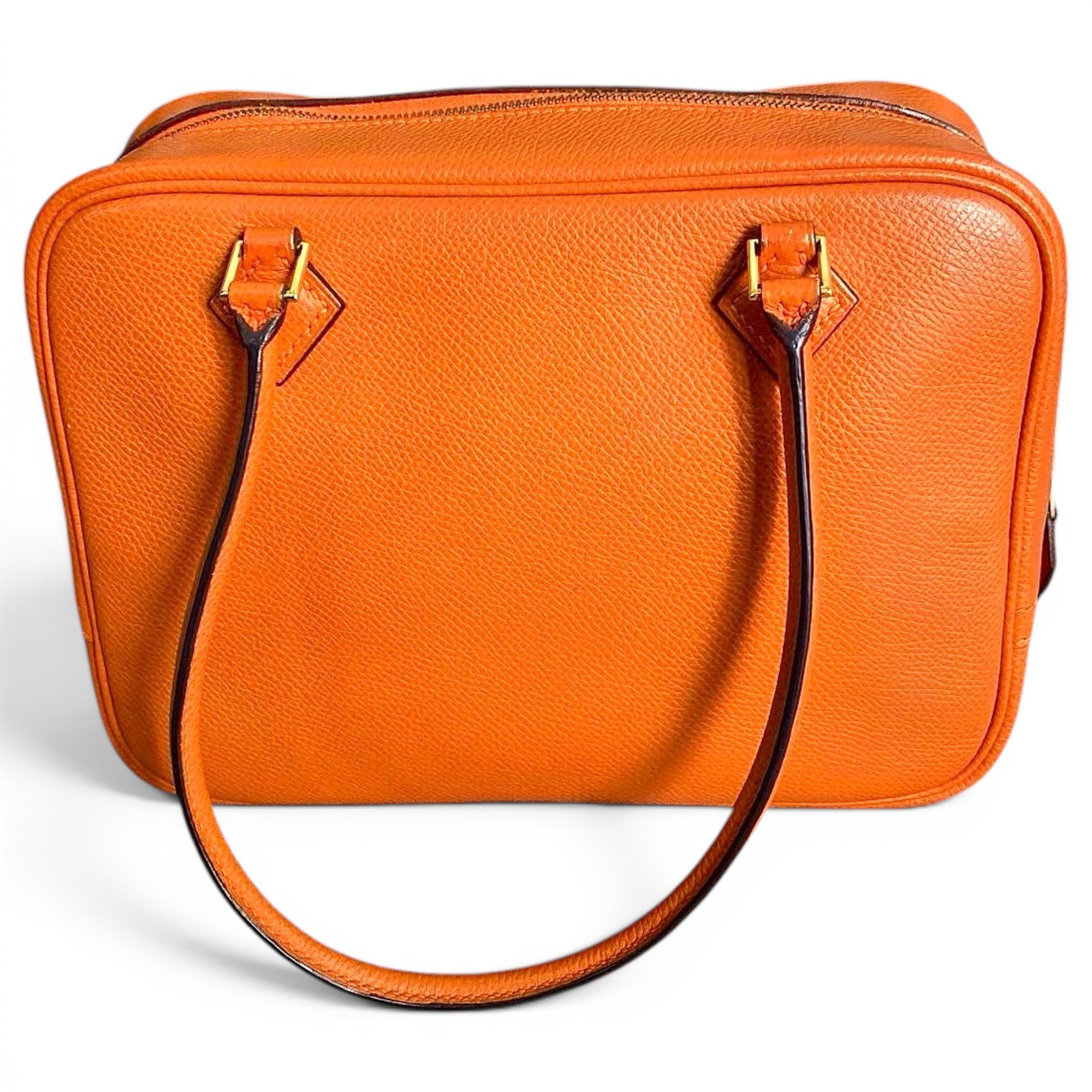 Plume leather handbag