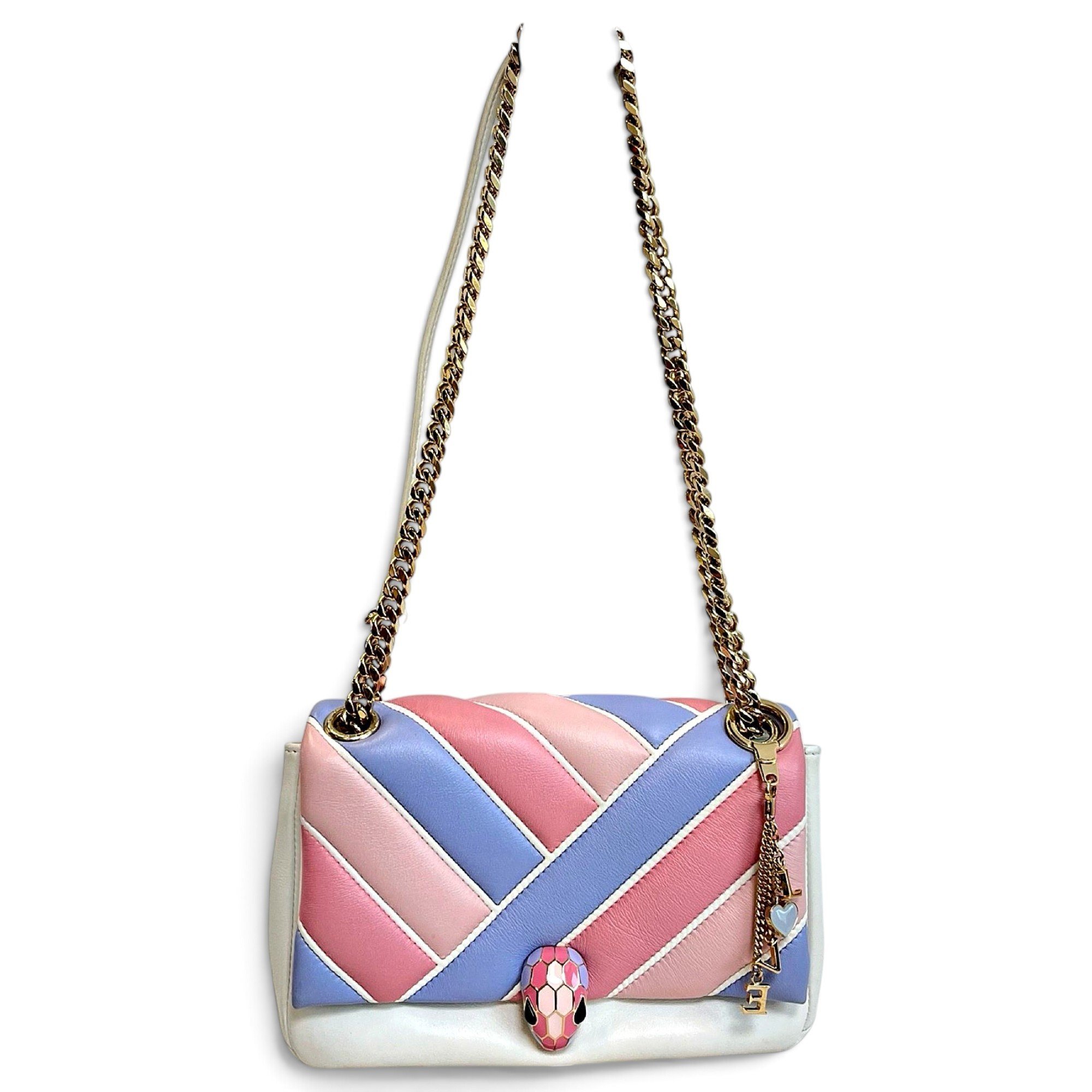Serpenti leather handbag
