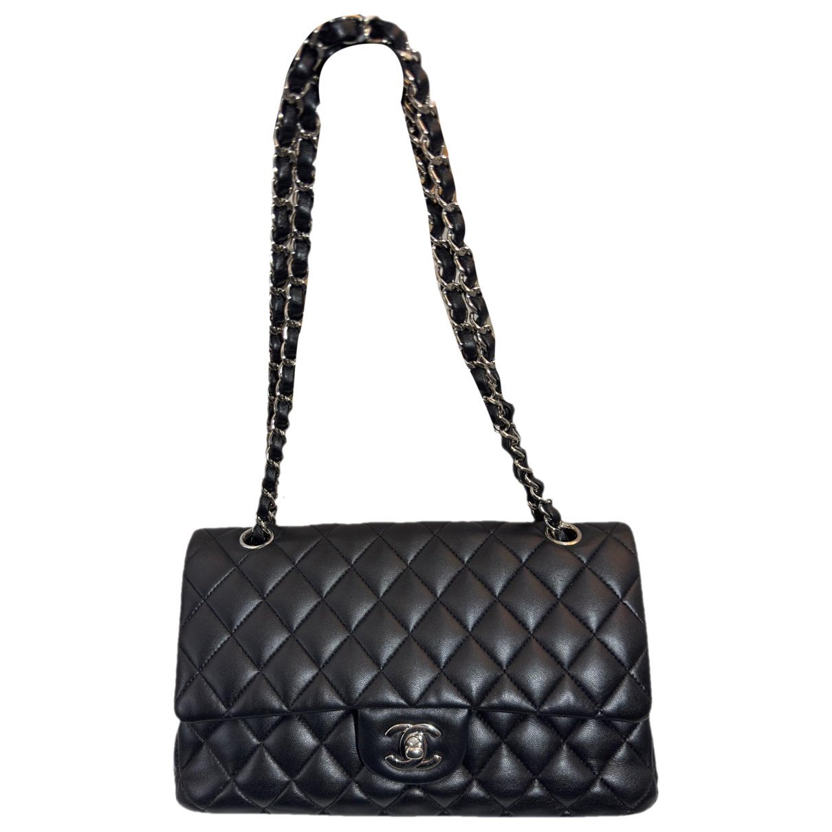 Trendy CC Flap leather handbag
