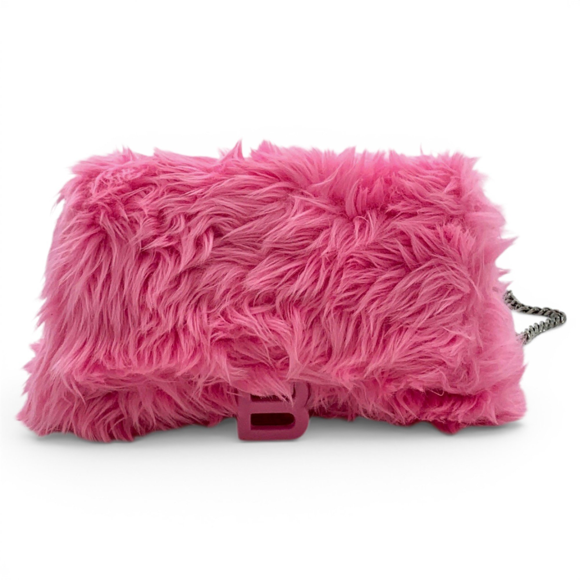 Balenciaga Faux fur clutch bag