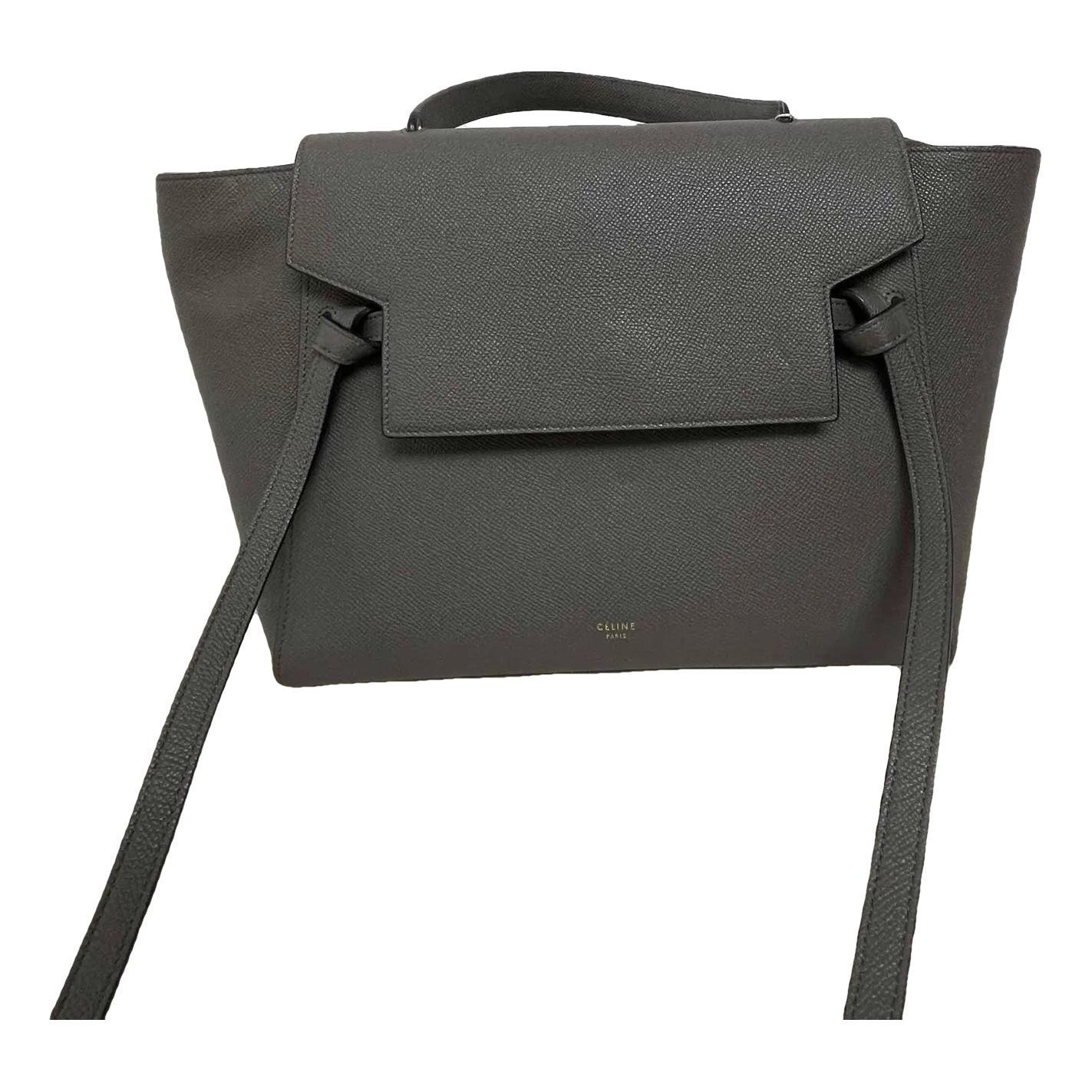 Belt leather handbag